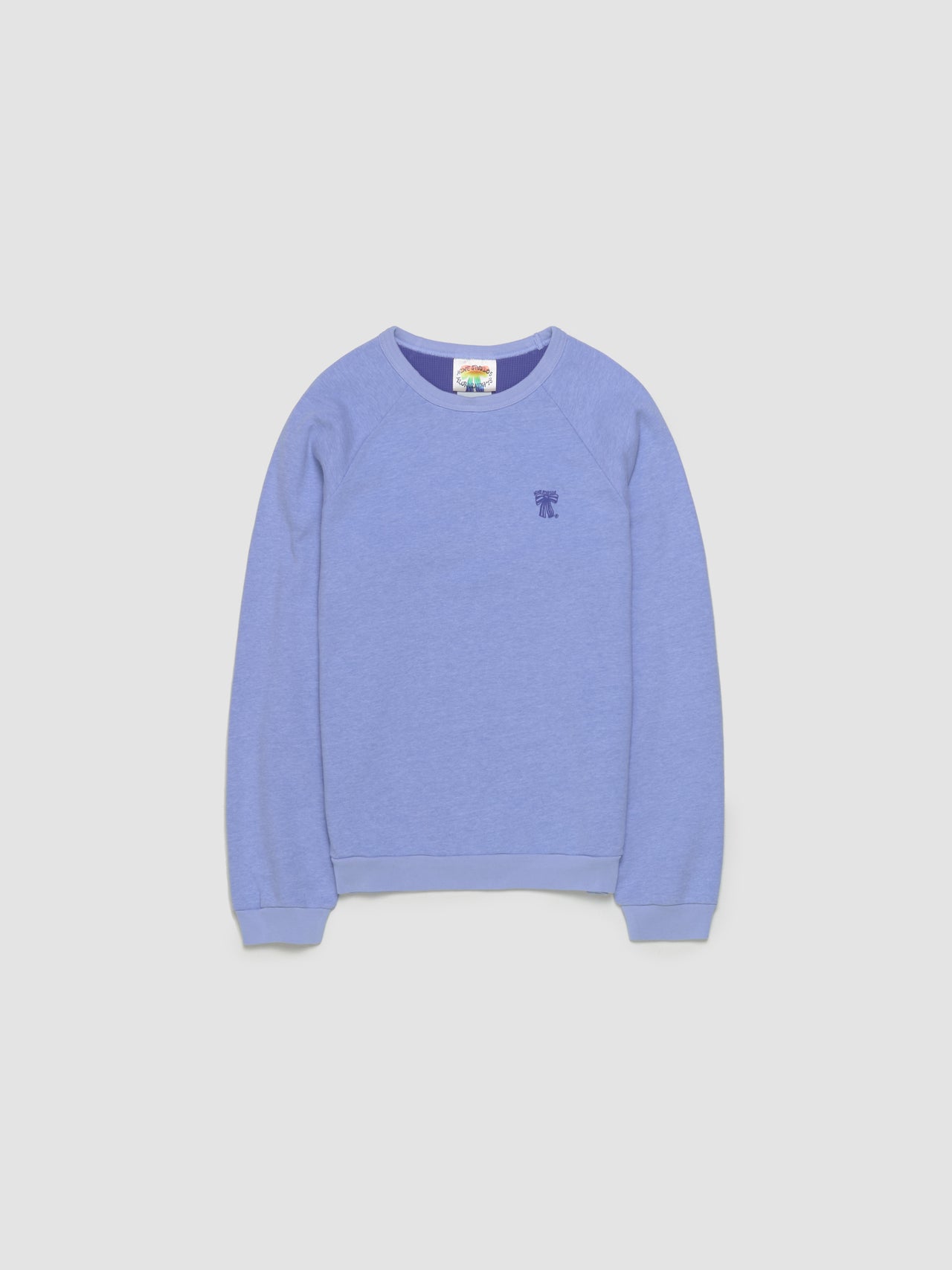 Cotton Sweatshirt in Faded Blue