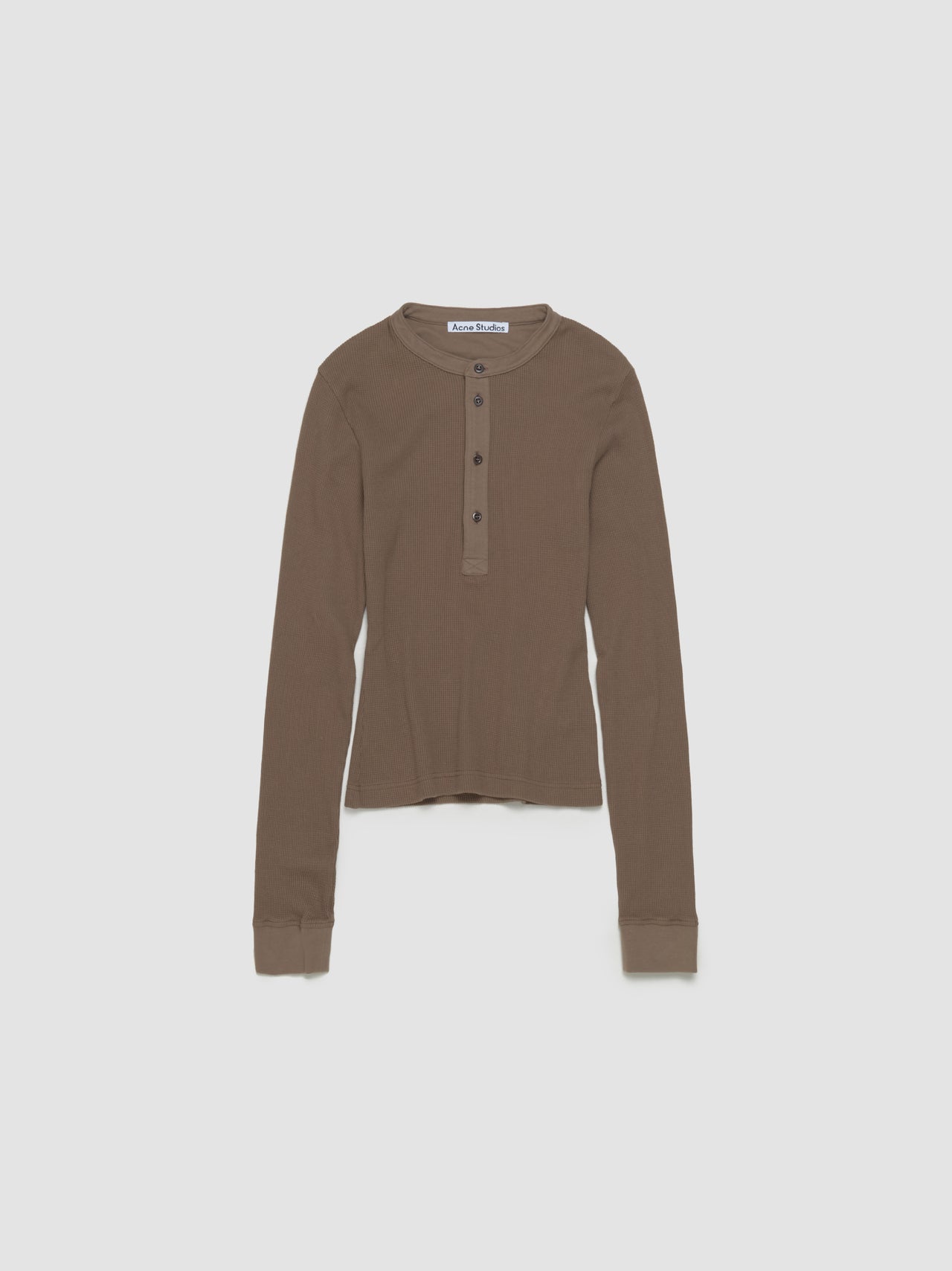 Long Sleeve T-Shirt in Taupe Brown