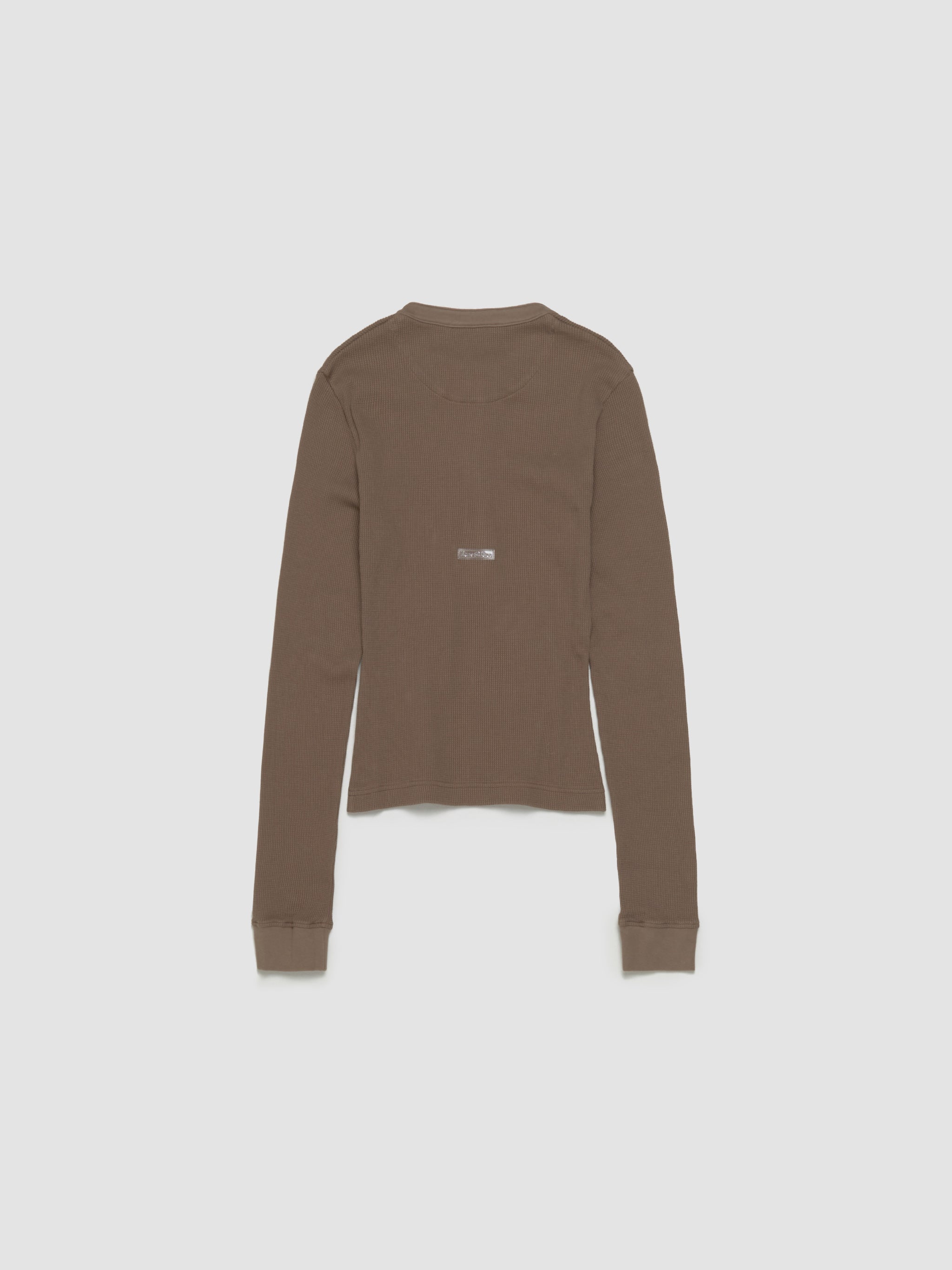 Long Sleeve T-Shirt in Taupe Brown