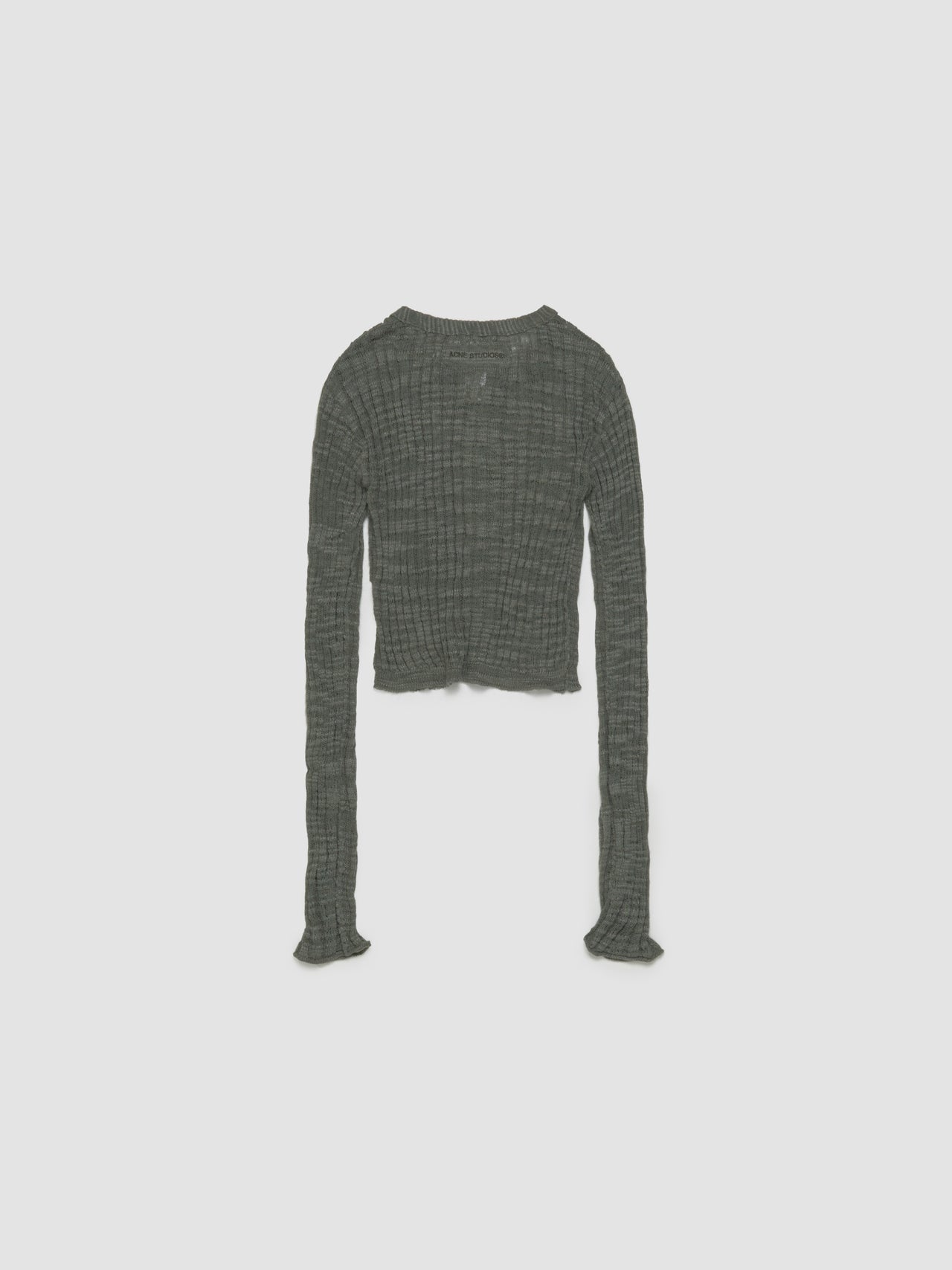 Wide Rib Cardigan in Seagrass Green