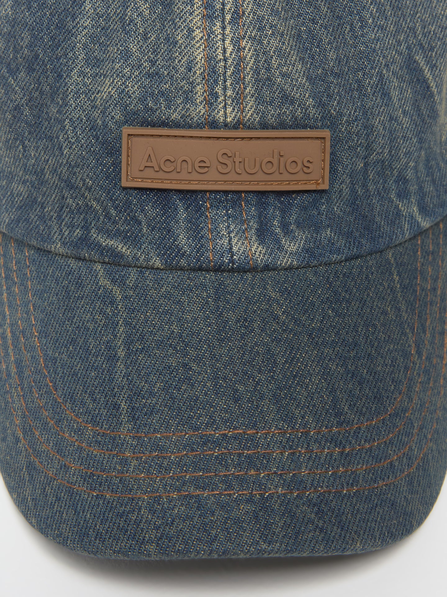 Denim Logo Cap in Dark Blue