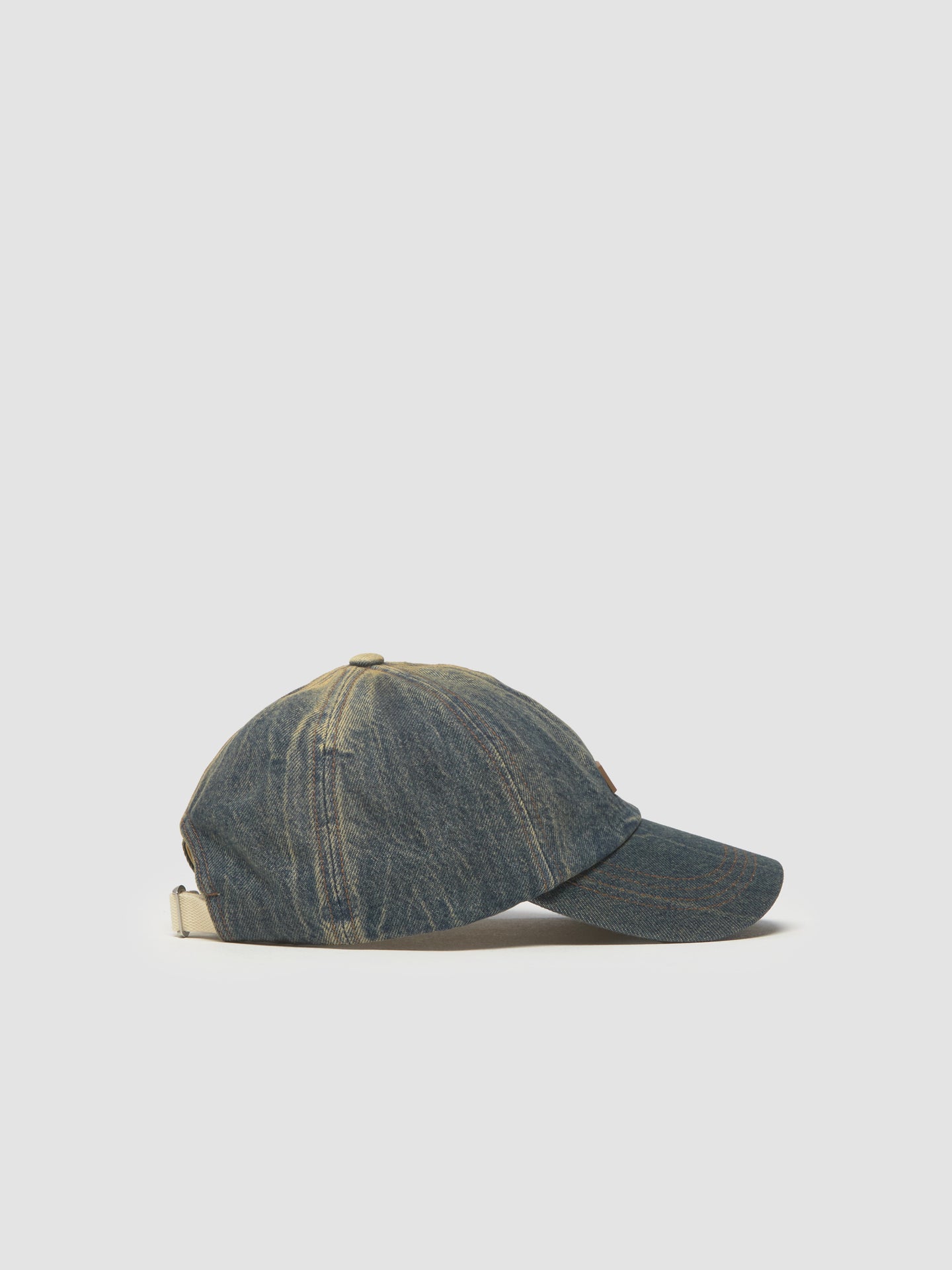 Denim Logo Cap in Dark Blue