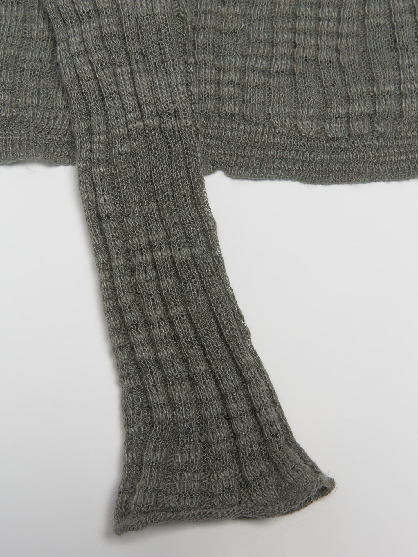 Wide Rib Cardigan in Seagrass Green