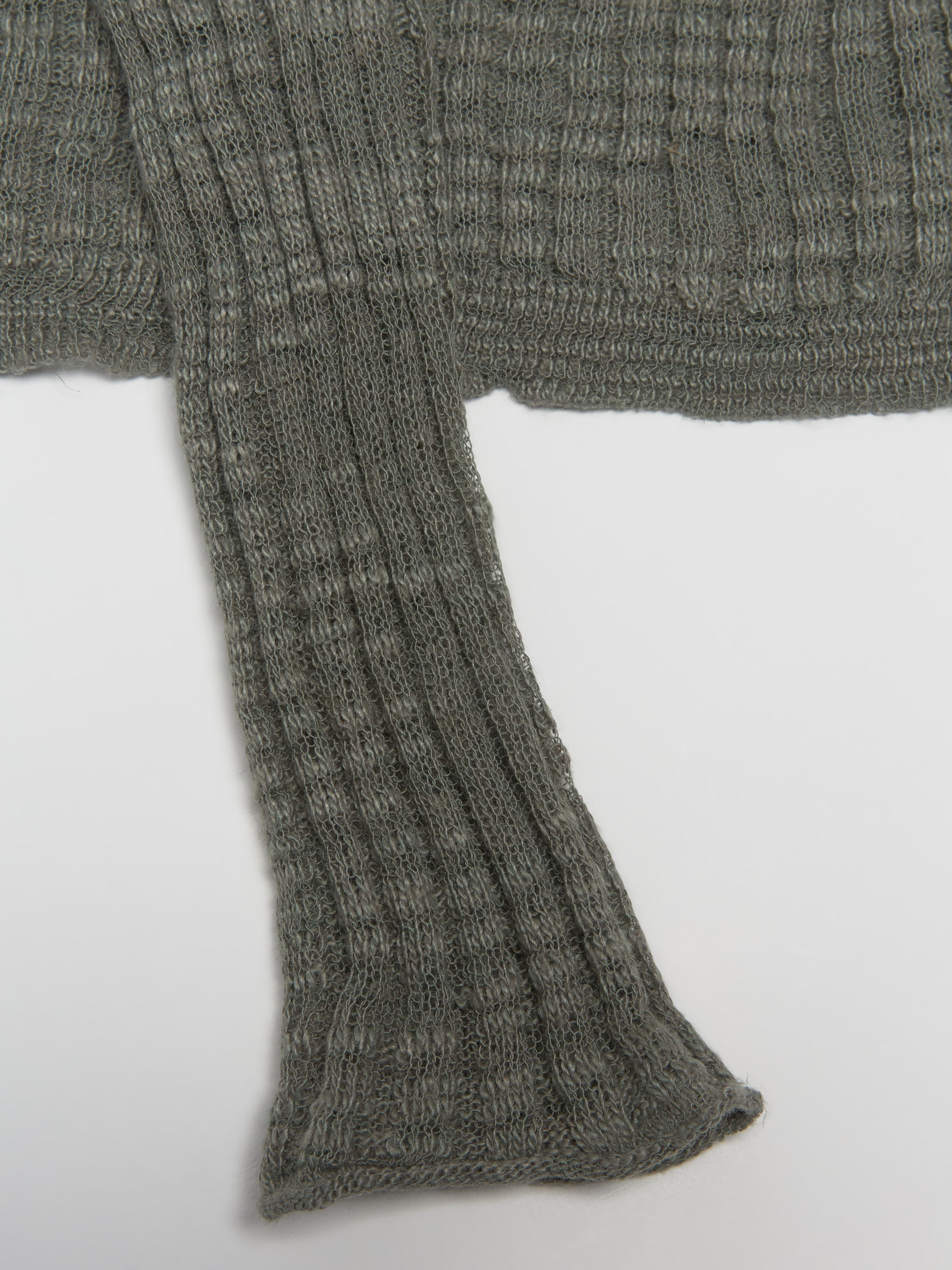 Wide Rib Cardigan in Seagrass Green