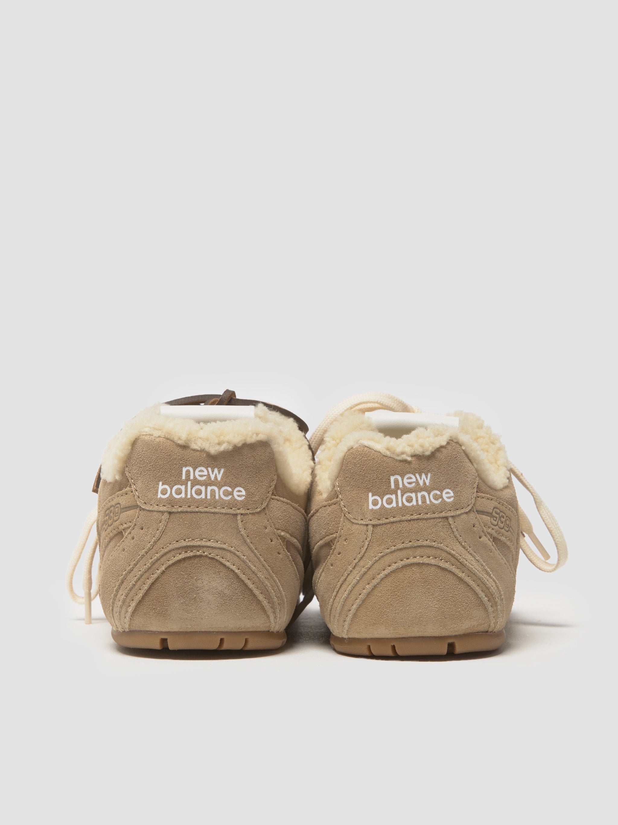 x New Balance 530 SL Shearling Sneaker in Ecru