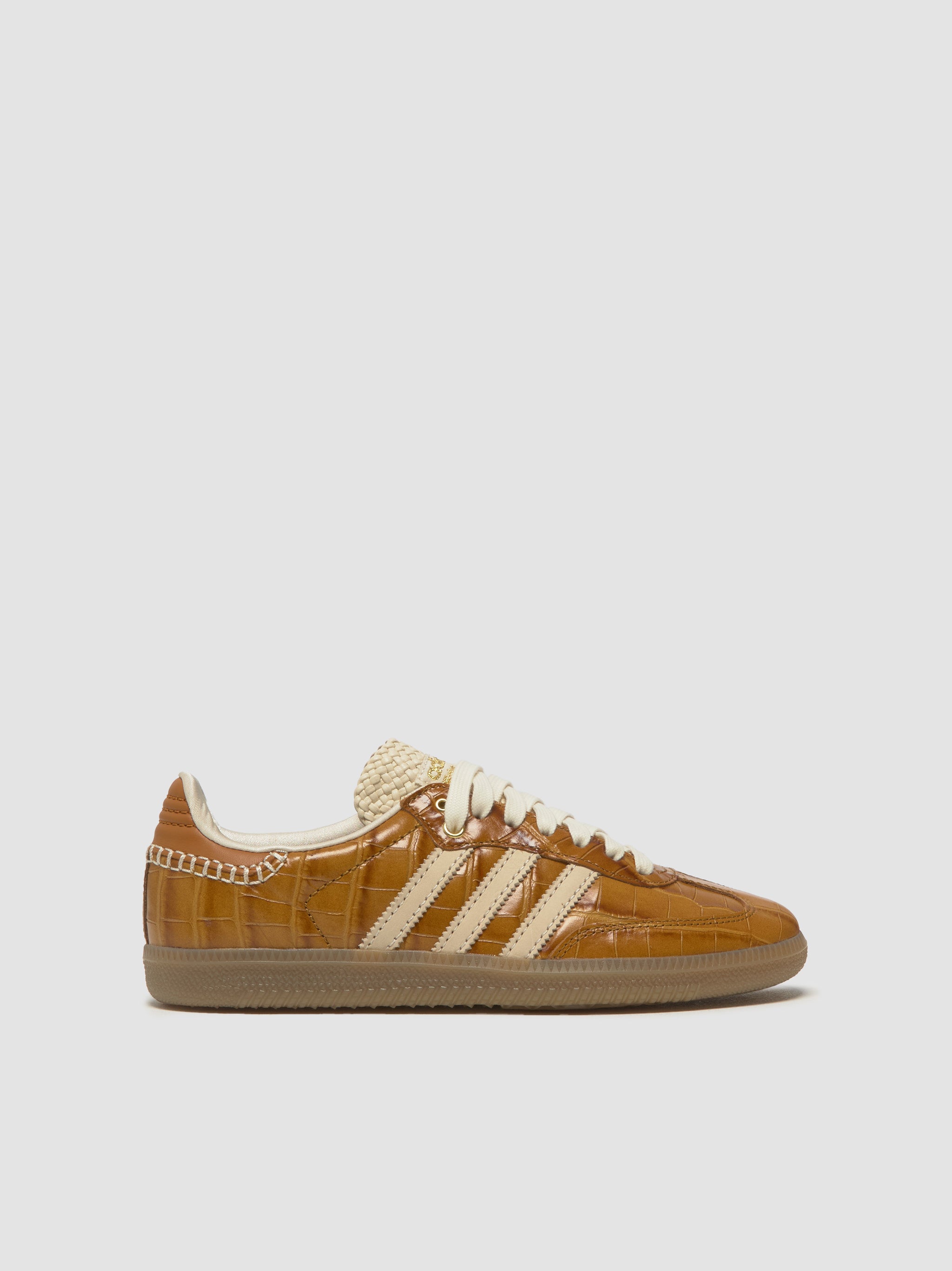 x Wales Bonner Samba Sneaker in Night Brown & Wonder White