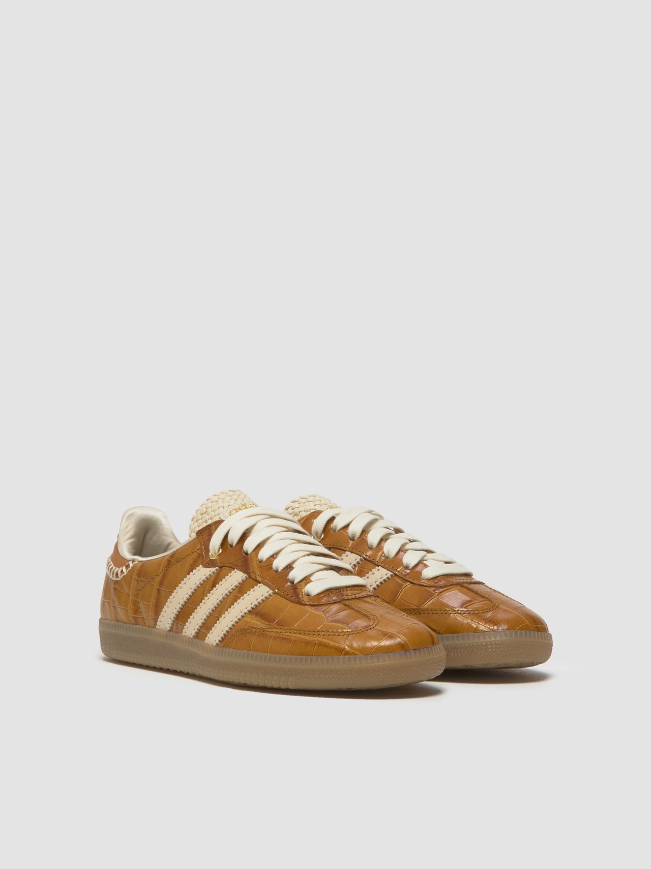 x Wales Bonner Samba Sneaker in Night Brown & Wonder White