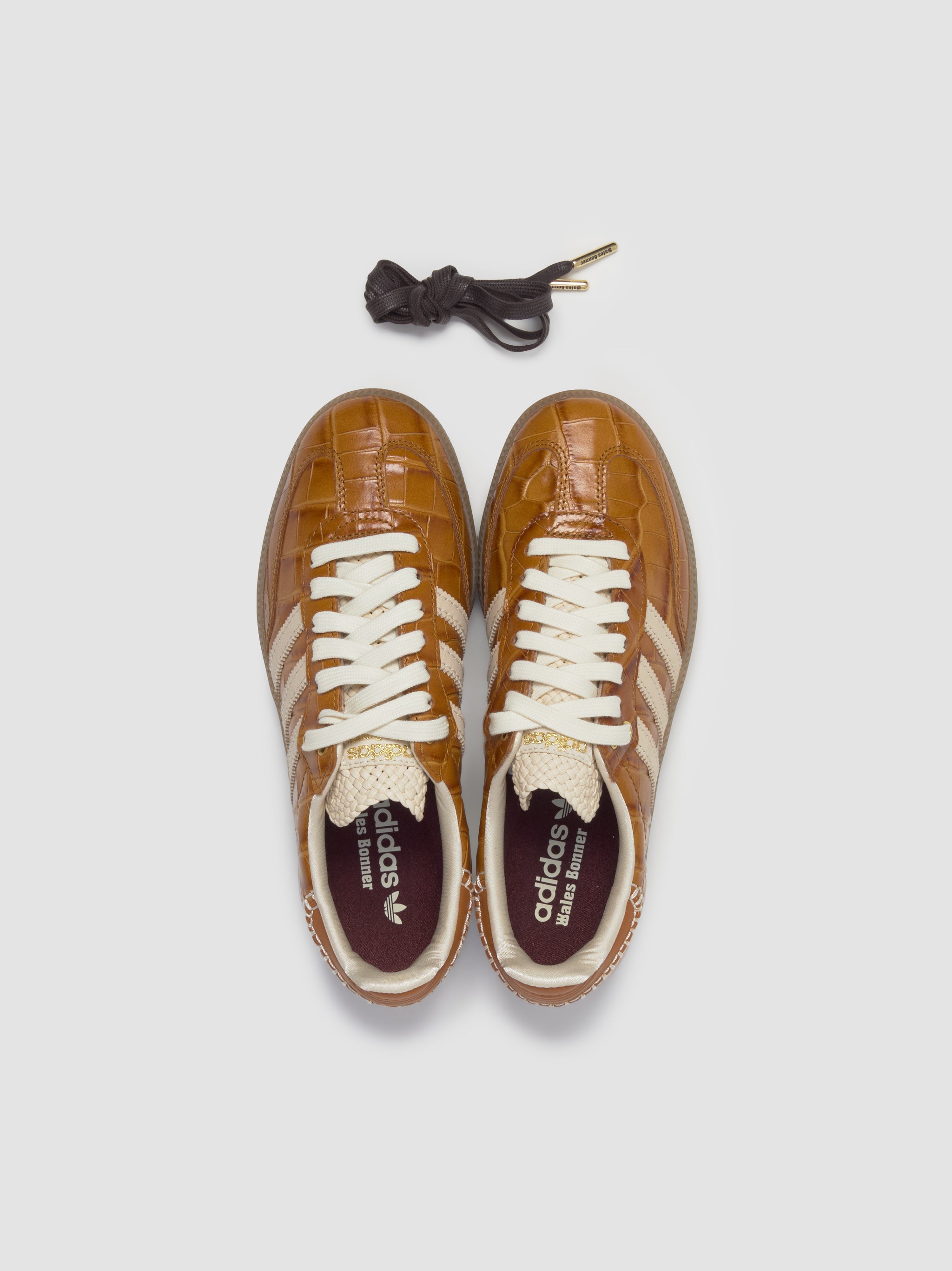 x Wales Bonner Samba Sneaker in Night Brown & Wonder White