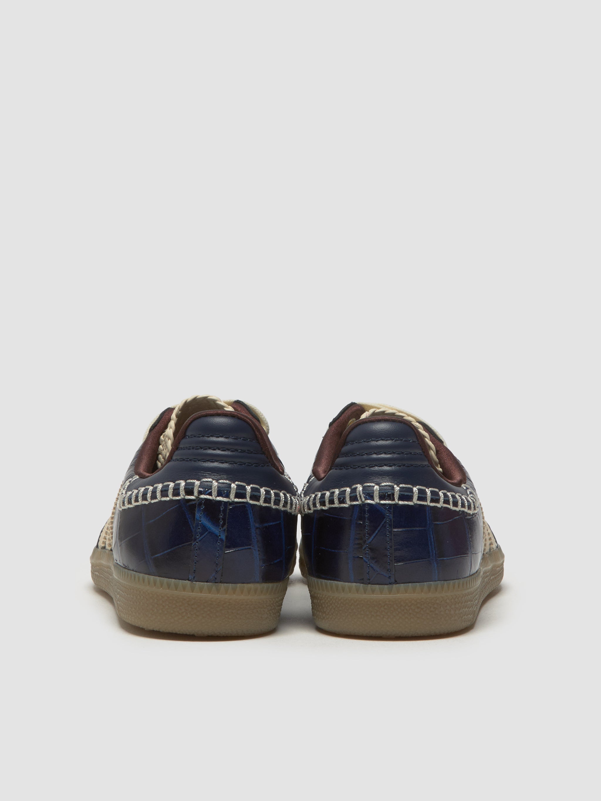 x Wales Bonner Samba Sneaker in Collegiate Navy & Wonder White