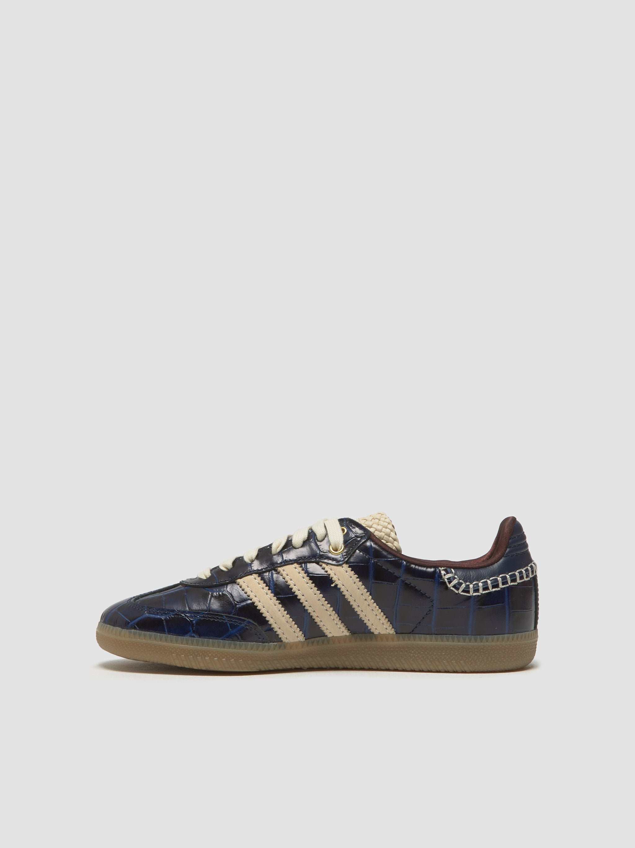 x Wales Bonner Samba Sneaker in Collegiate Navy & Wonder White