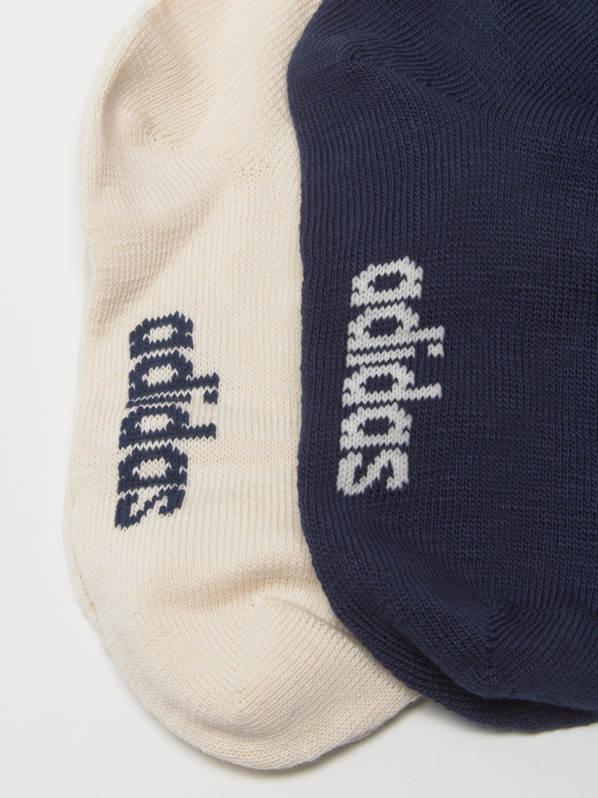 x Wales Bonner Socks Set in Wonder White & Navy