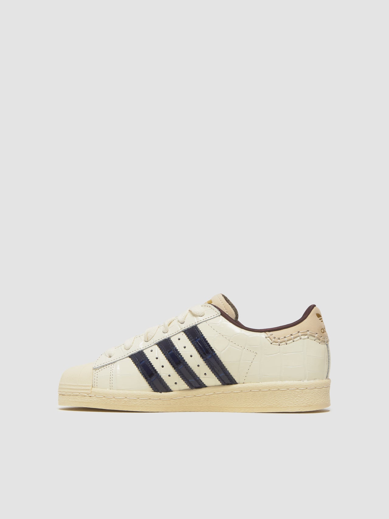 x Wales Bonner Superstar Sneaker in White Croc