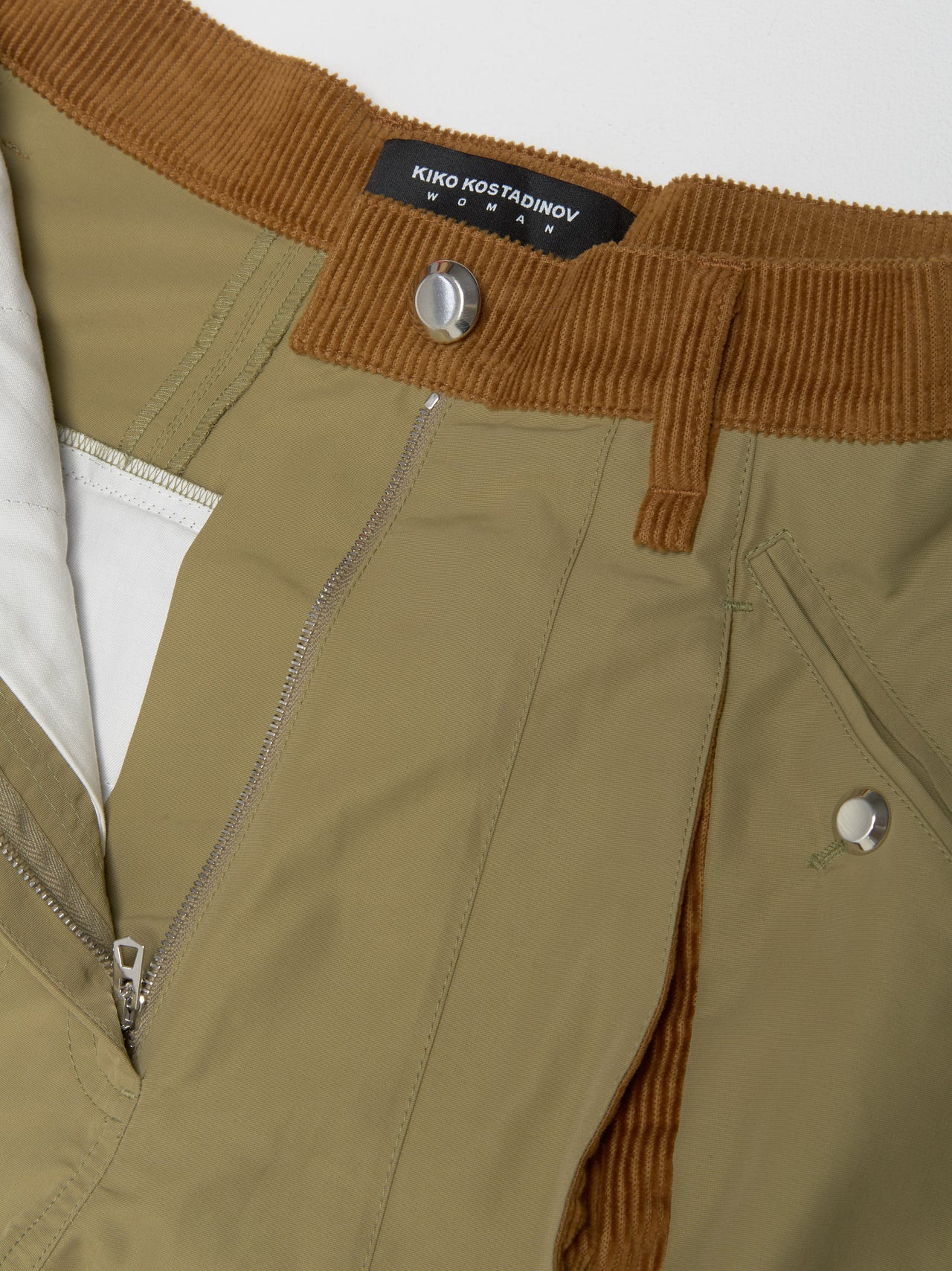 Chasseur Trouser in Olive Green & Honey