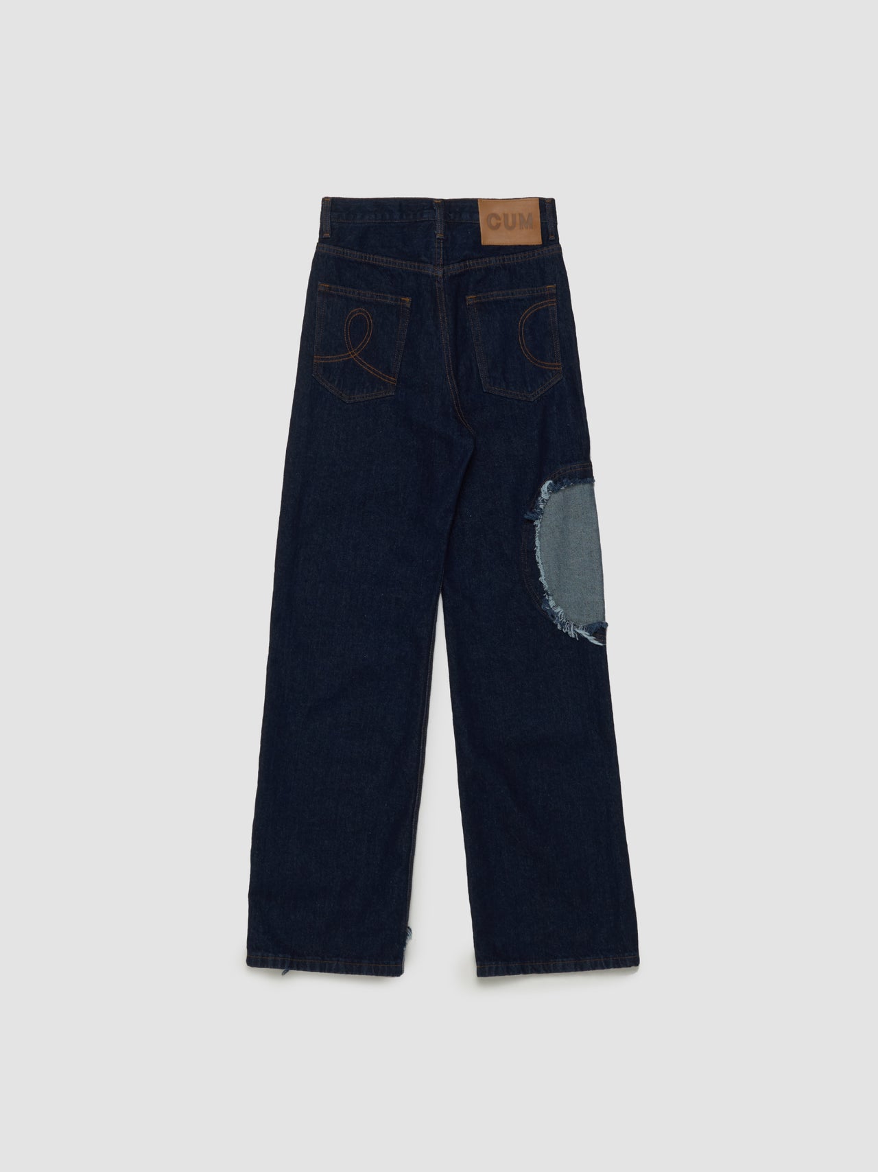 Circle Window Jeans in Indigo Blue Wash