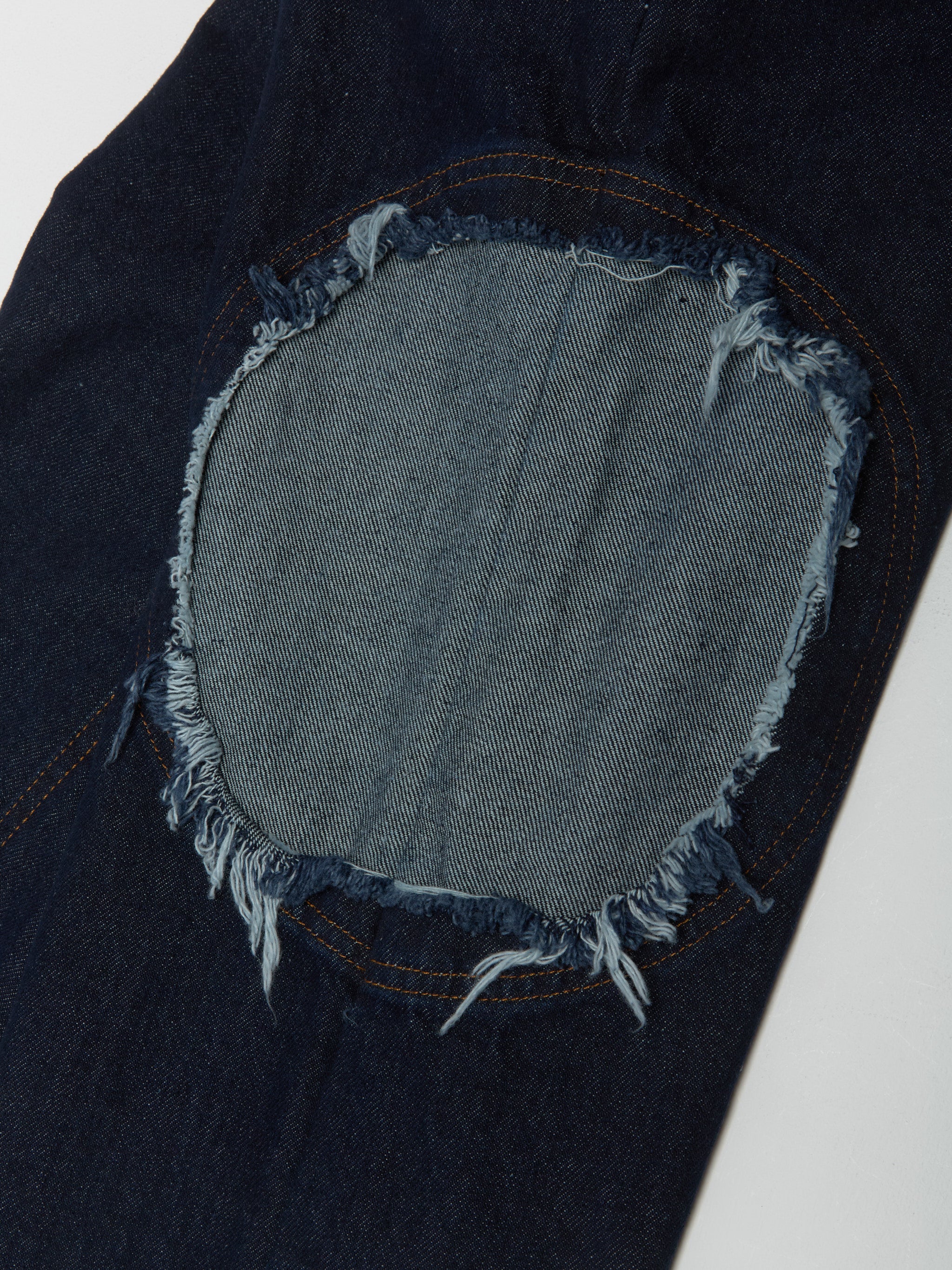 Circle Window Jeans in Indigo Blue Wash