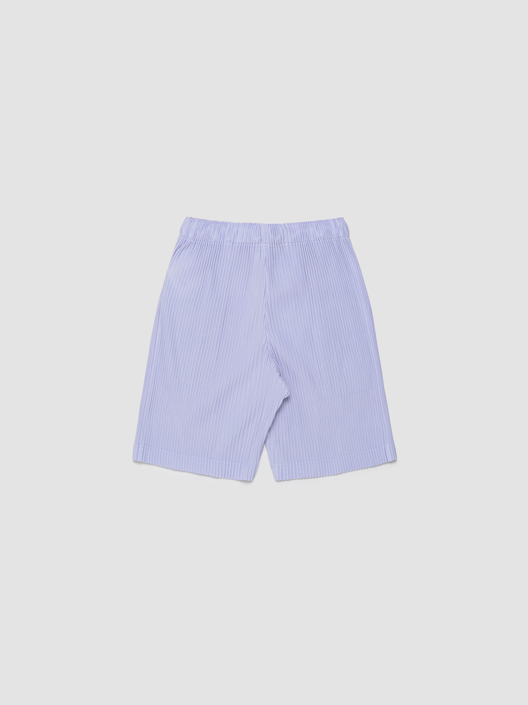 Pleated Shorts in Soft Lavender