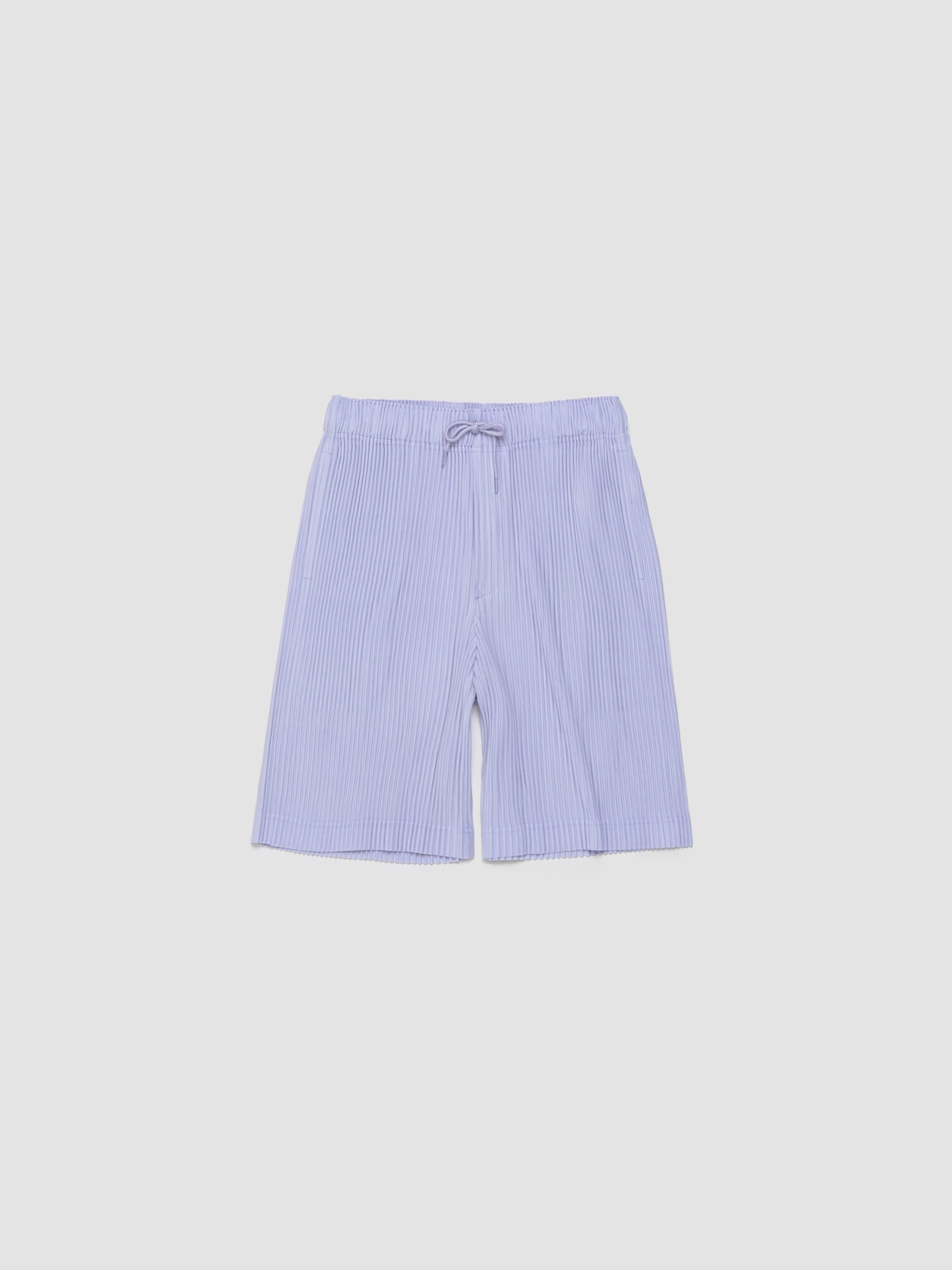 Pleated Shorts in Soft Lavender