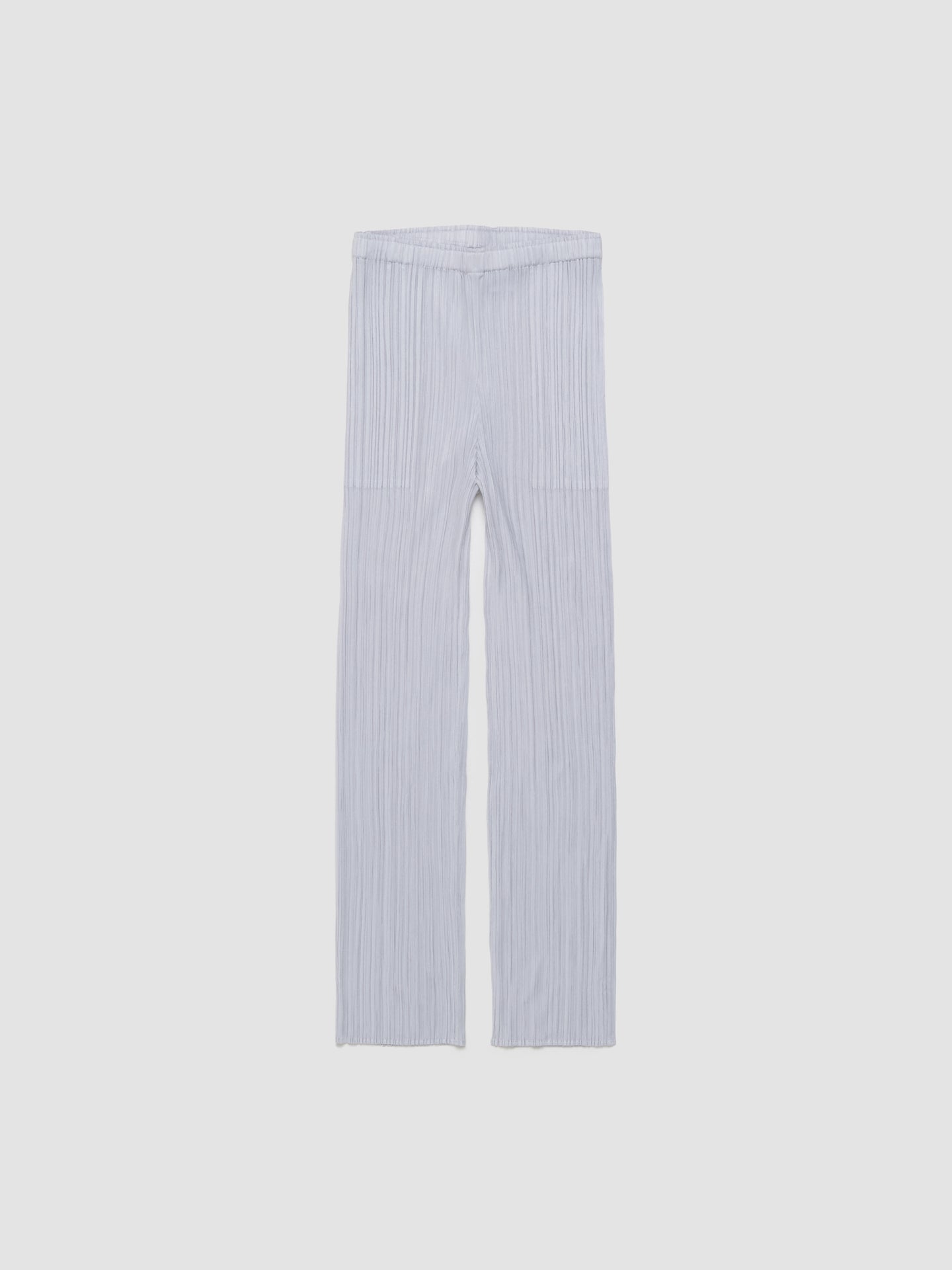 Pleated Tapered Leg Trousers in Light Grey