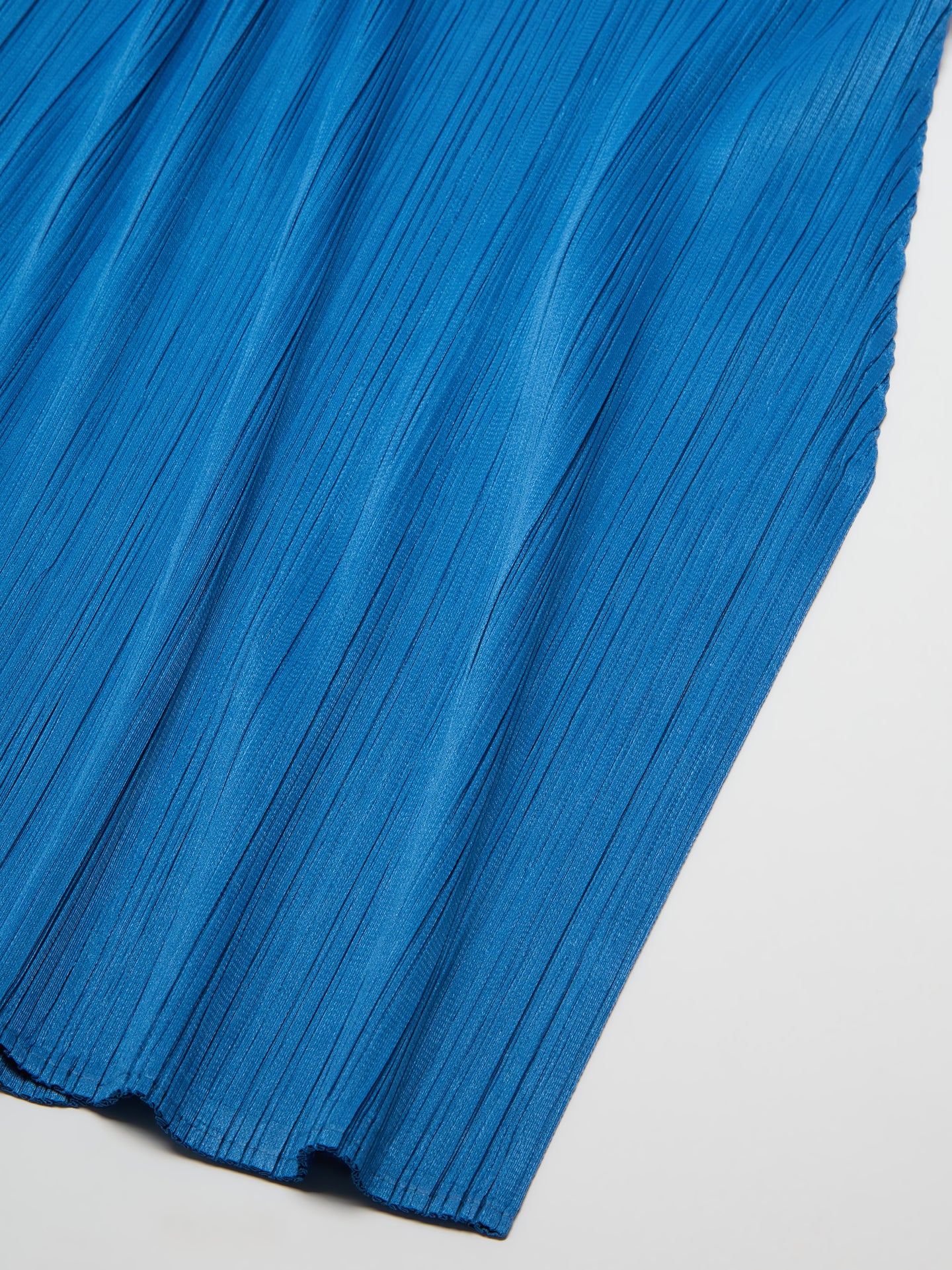 Pleated Maxi Skirt in Iron Blue