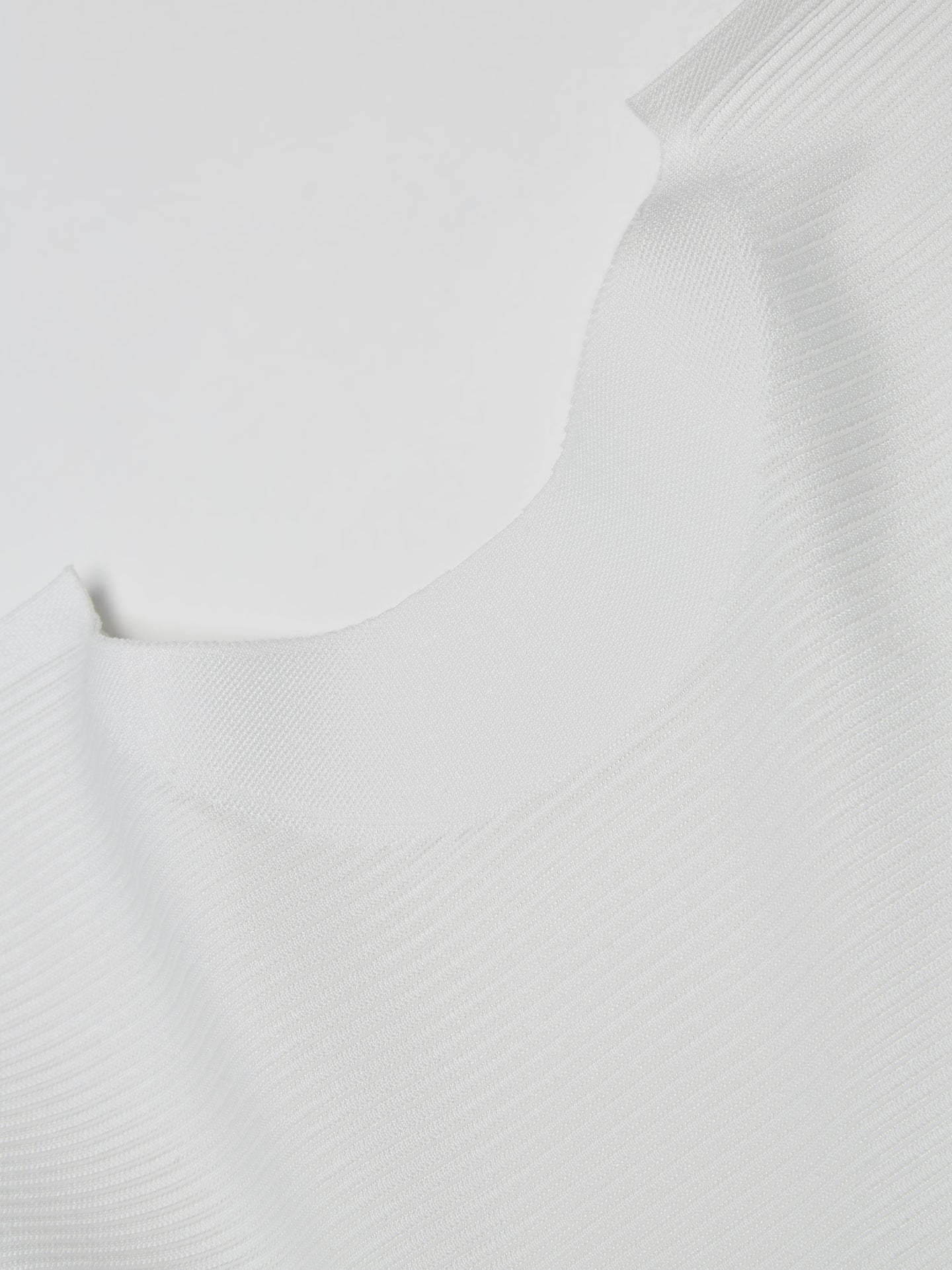 Pleated T-Shirt in White