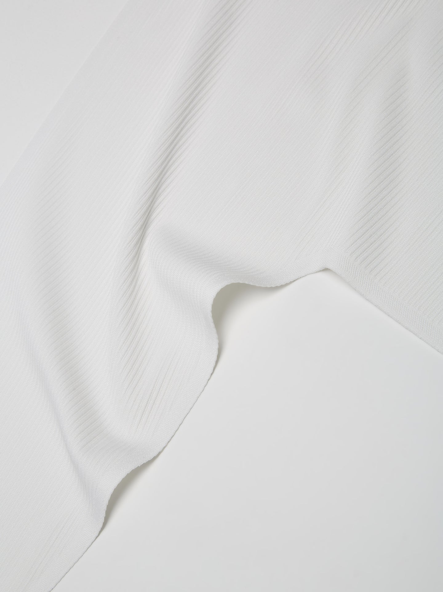 Pleated T-Shirt in White