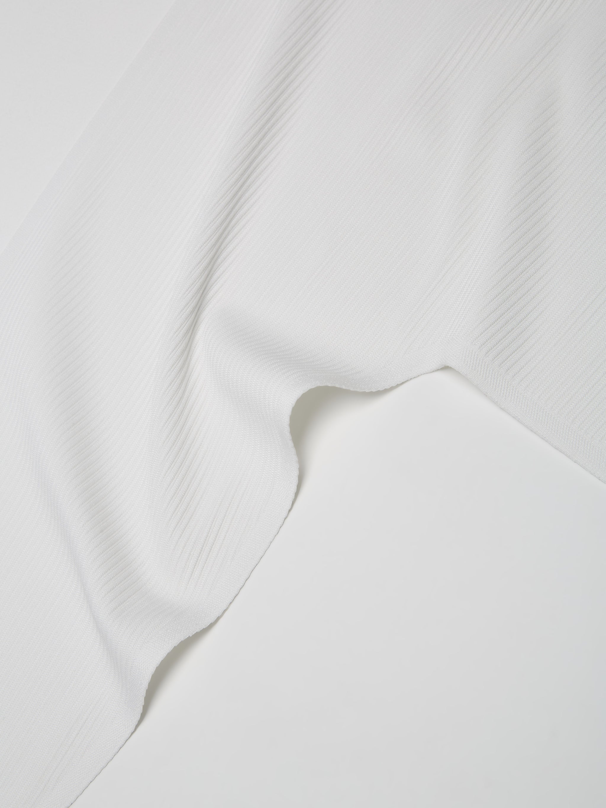 Pleated T-Shirt in White