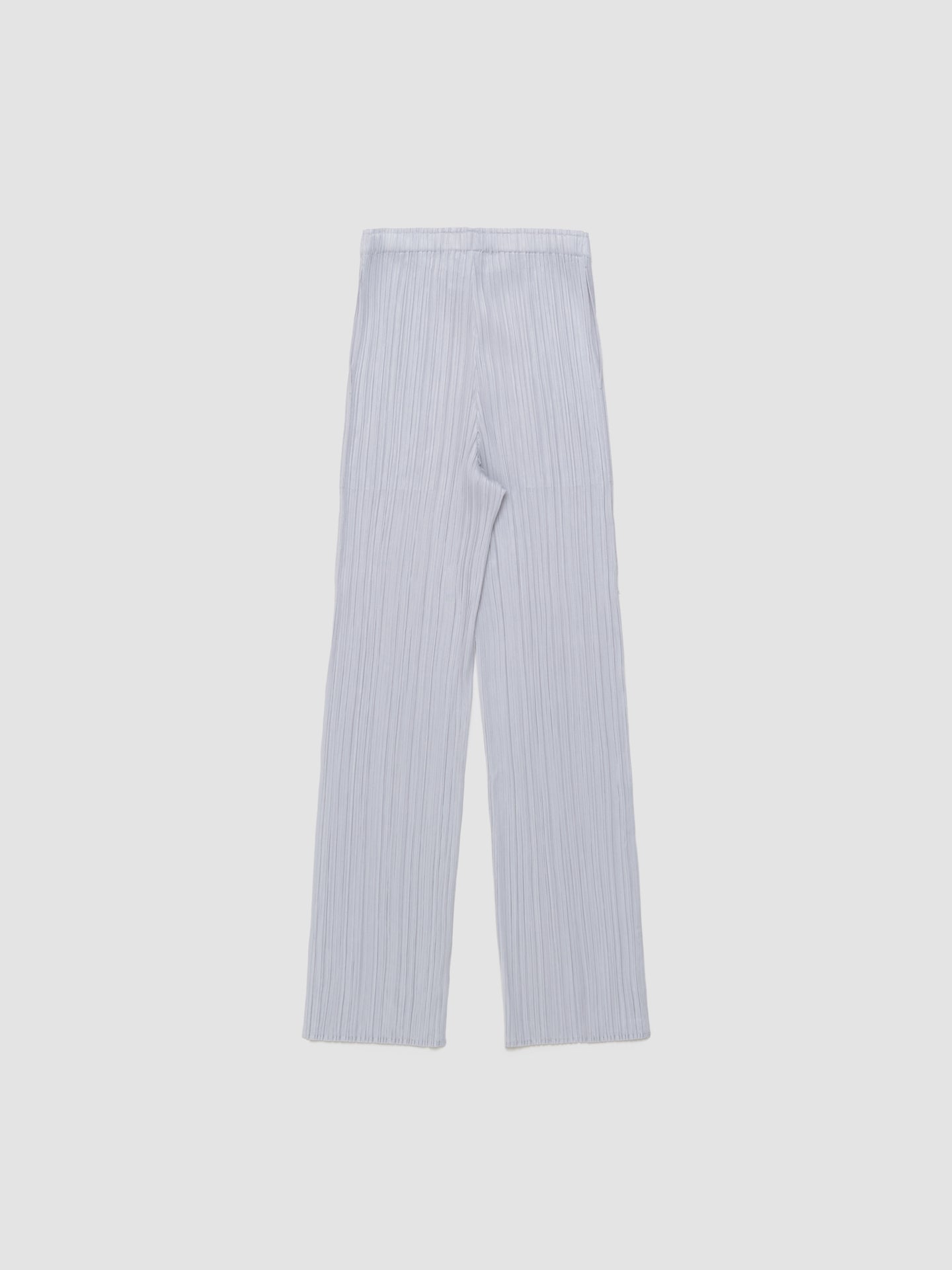 Pleated Tapered Leg Trousers in Light Grey