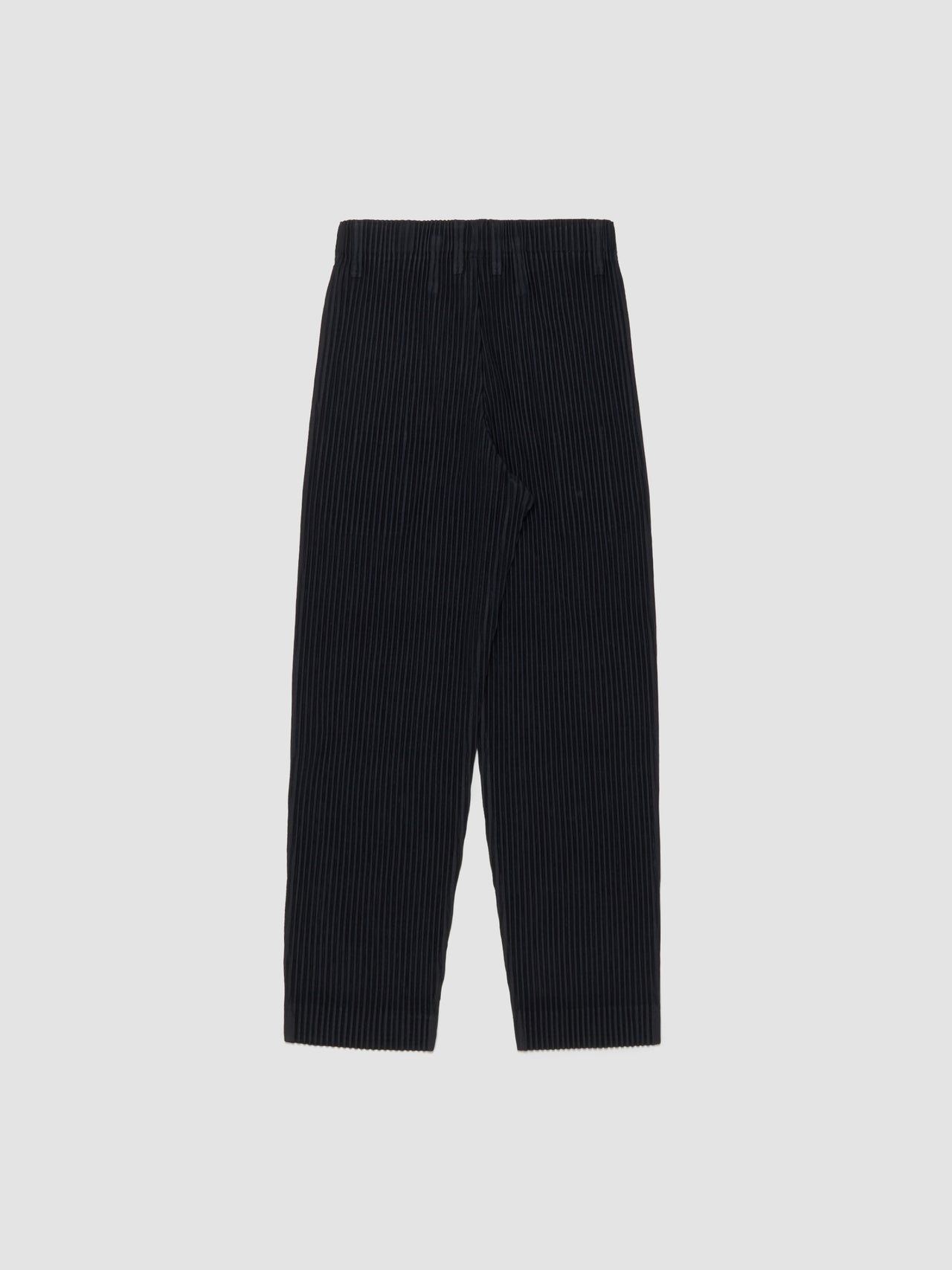 Pleated Slim Fit Pants in Black