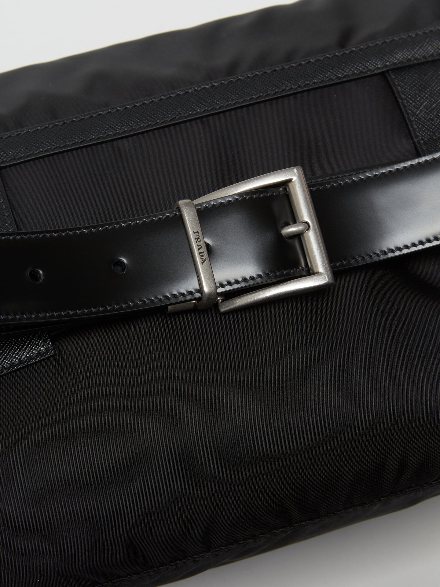 Re-Nylon Shoulder Bag in Black