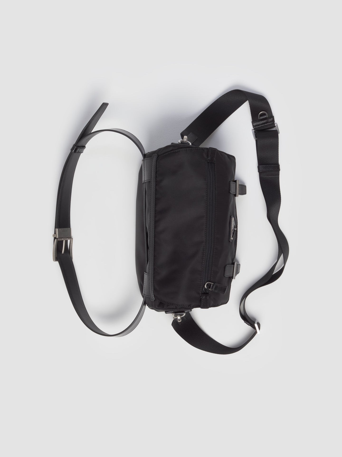 Re-Nylon Shoulder Bag in Black