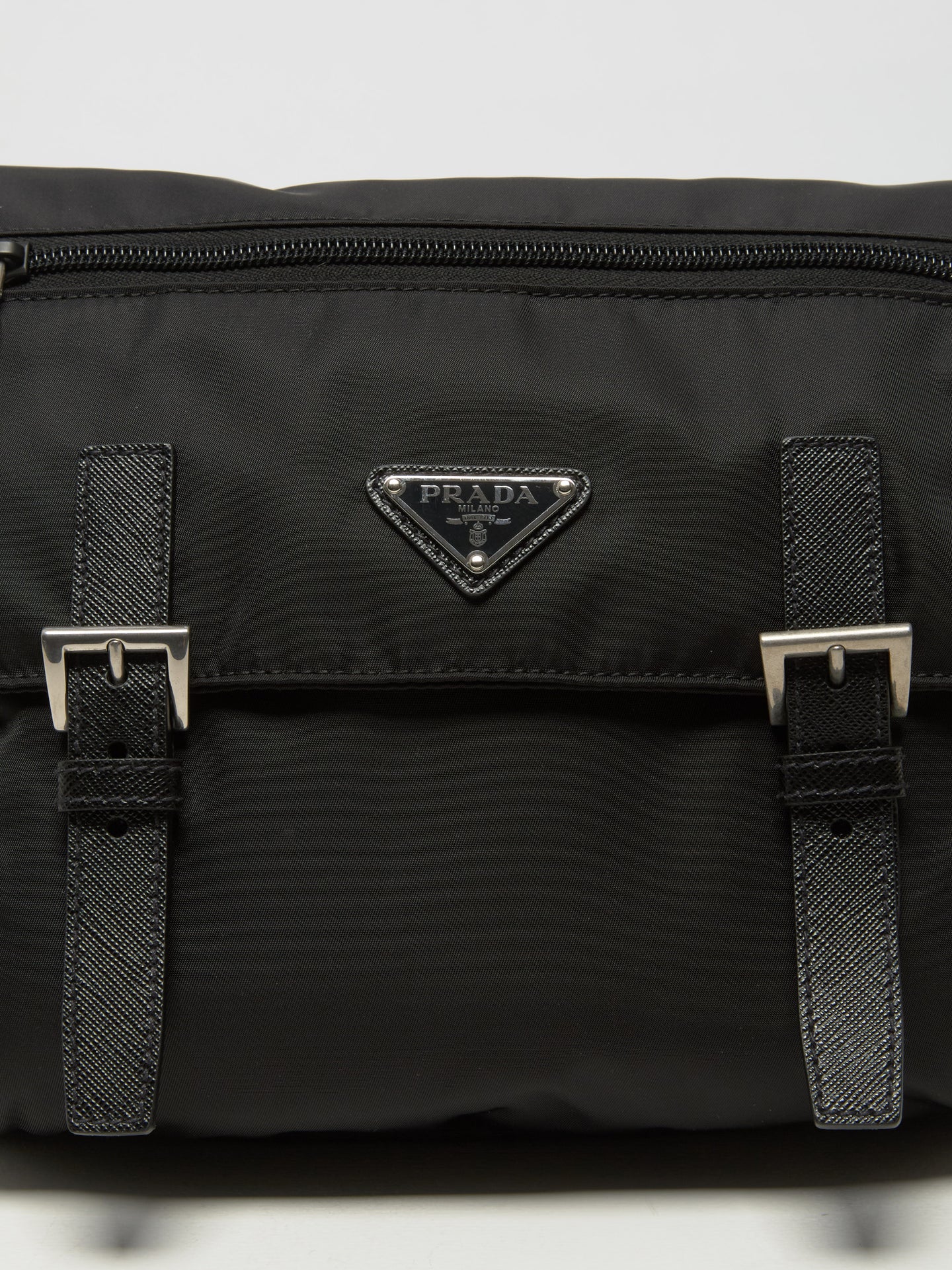 Re-Nylon Shoulder Bag in Black