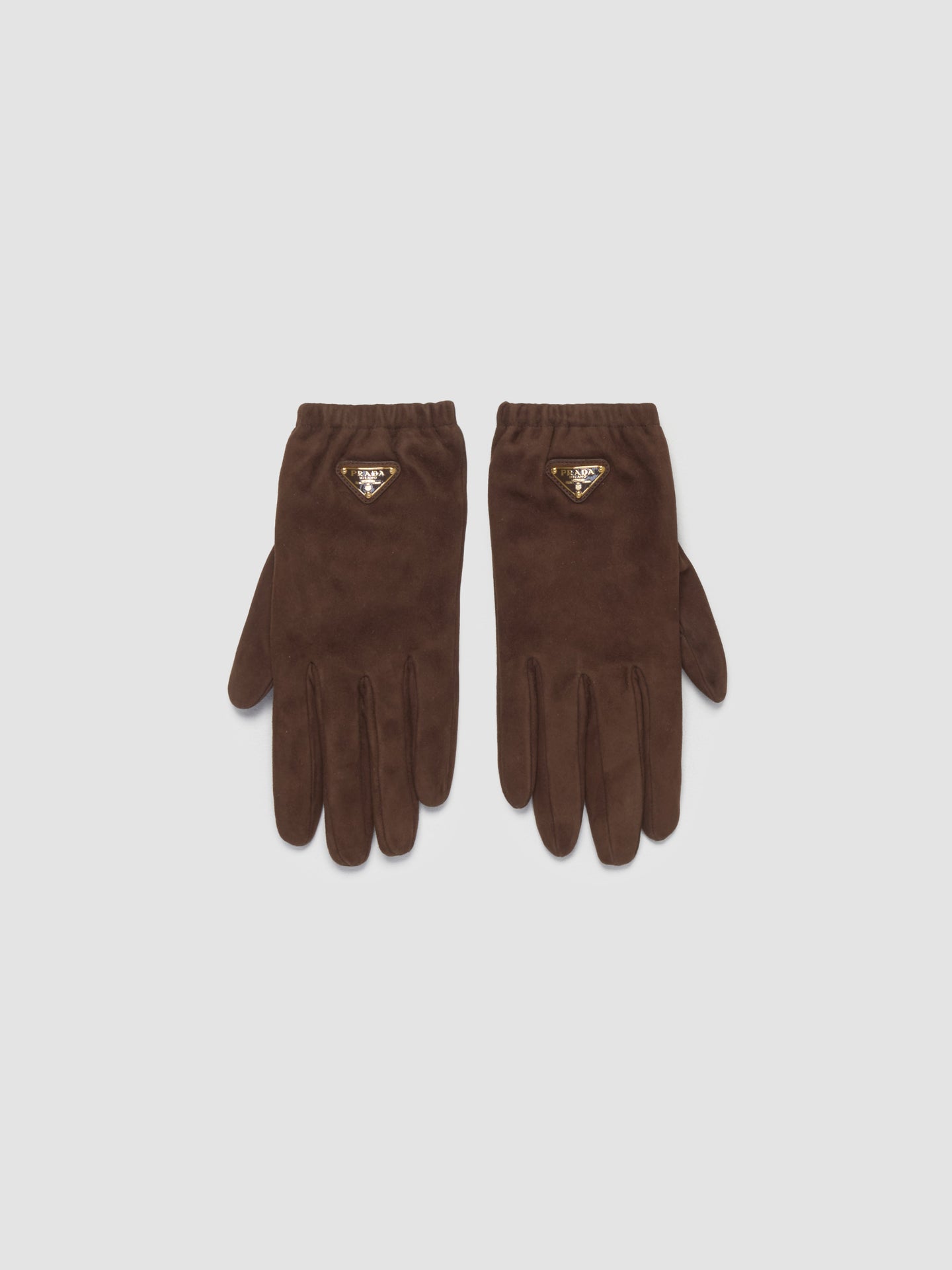 Suede Leather Gloves in Cacao