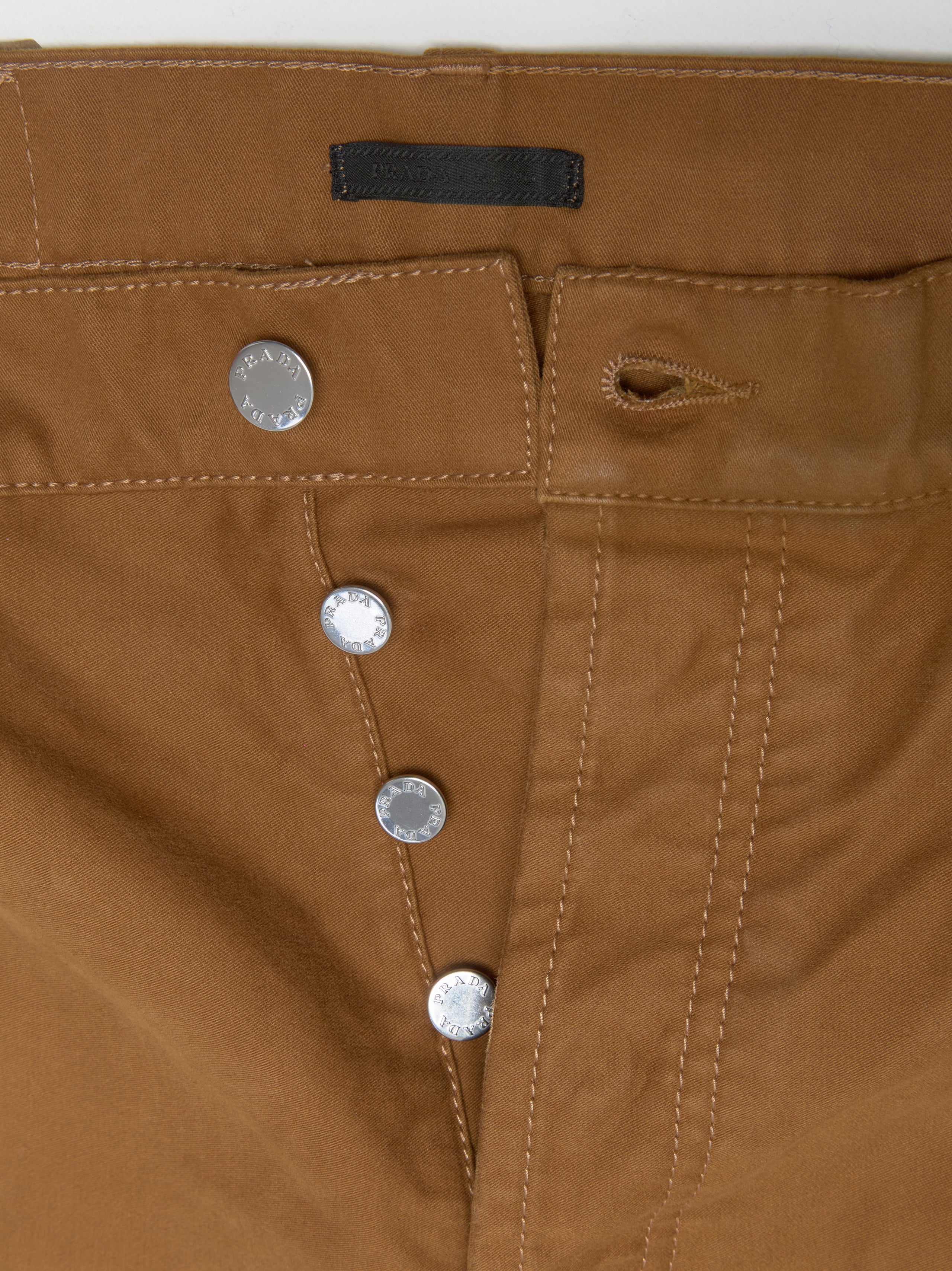 Moleskin Cargo Pants in Light Brown