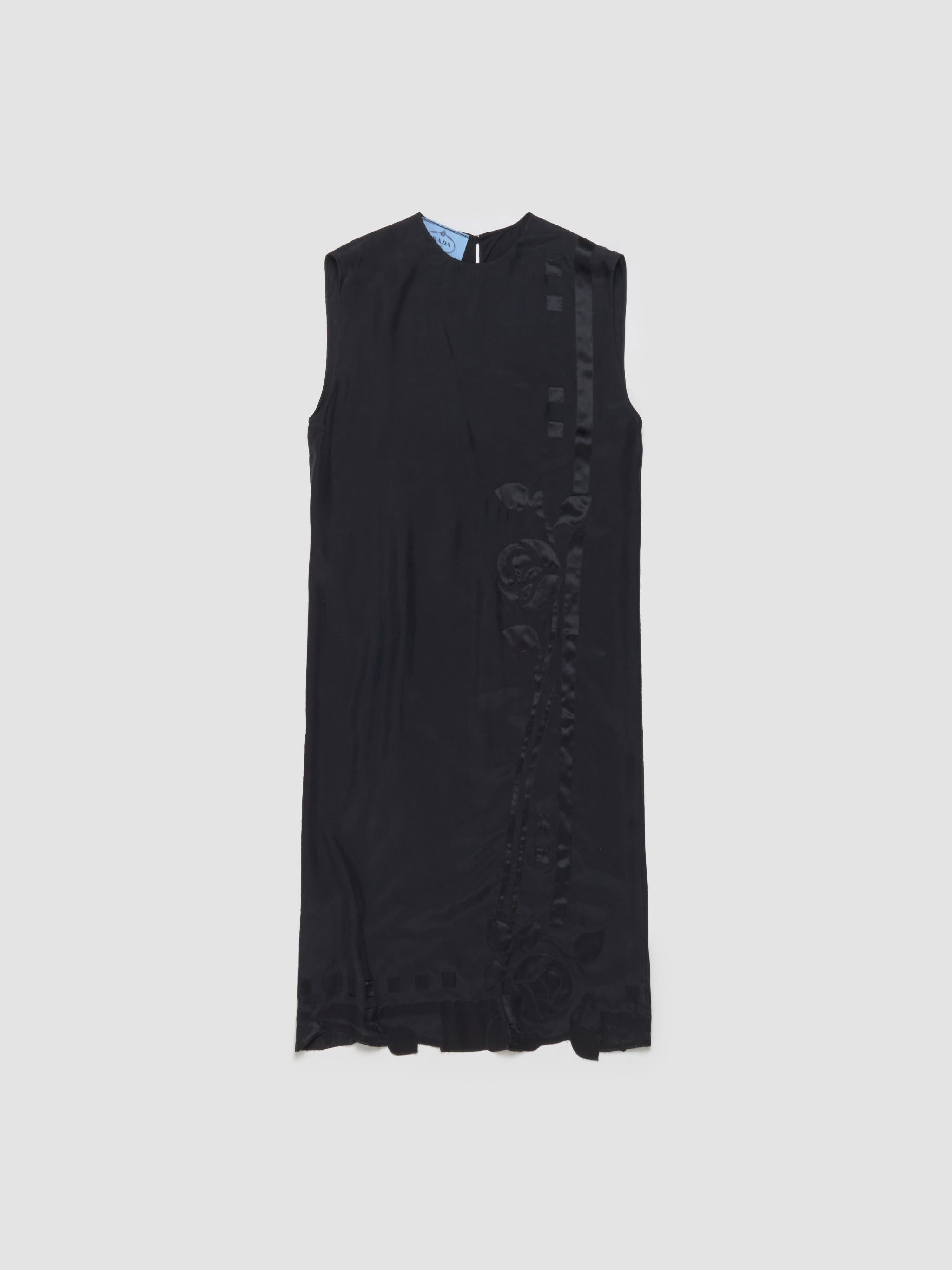 Dress with Embroidery in Black