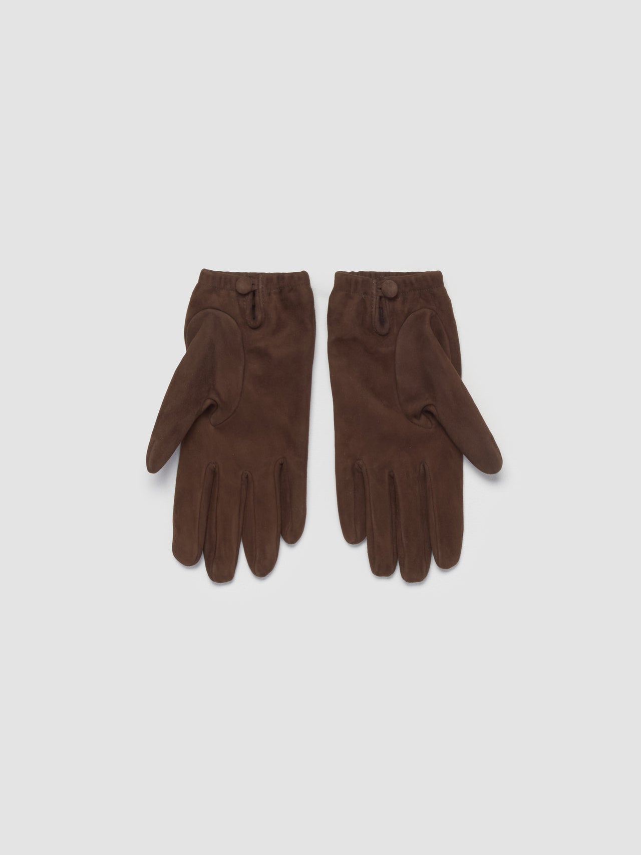 Suede Leather Gloves in Cacao