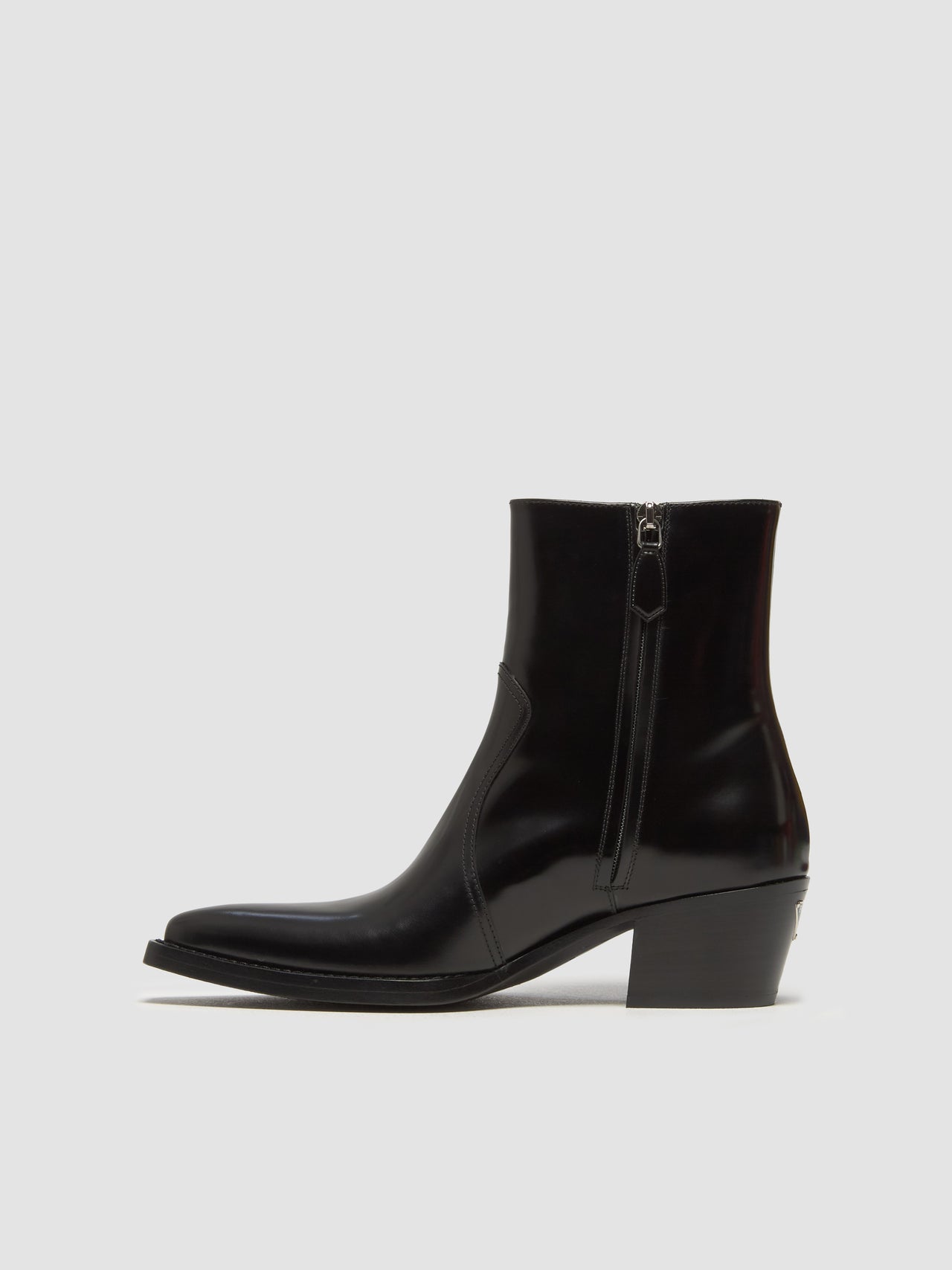 Leather Ankle Boots in Black