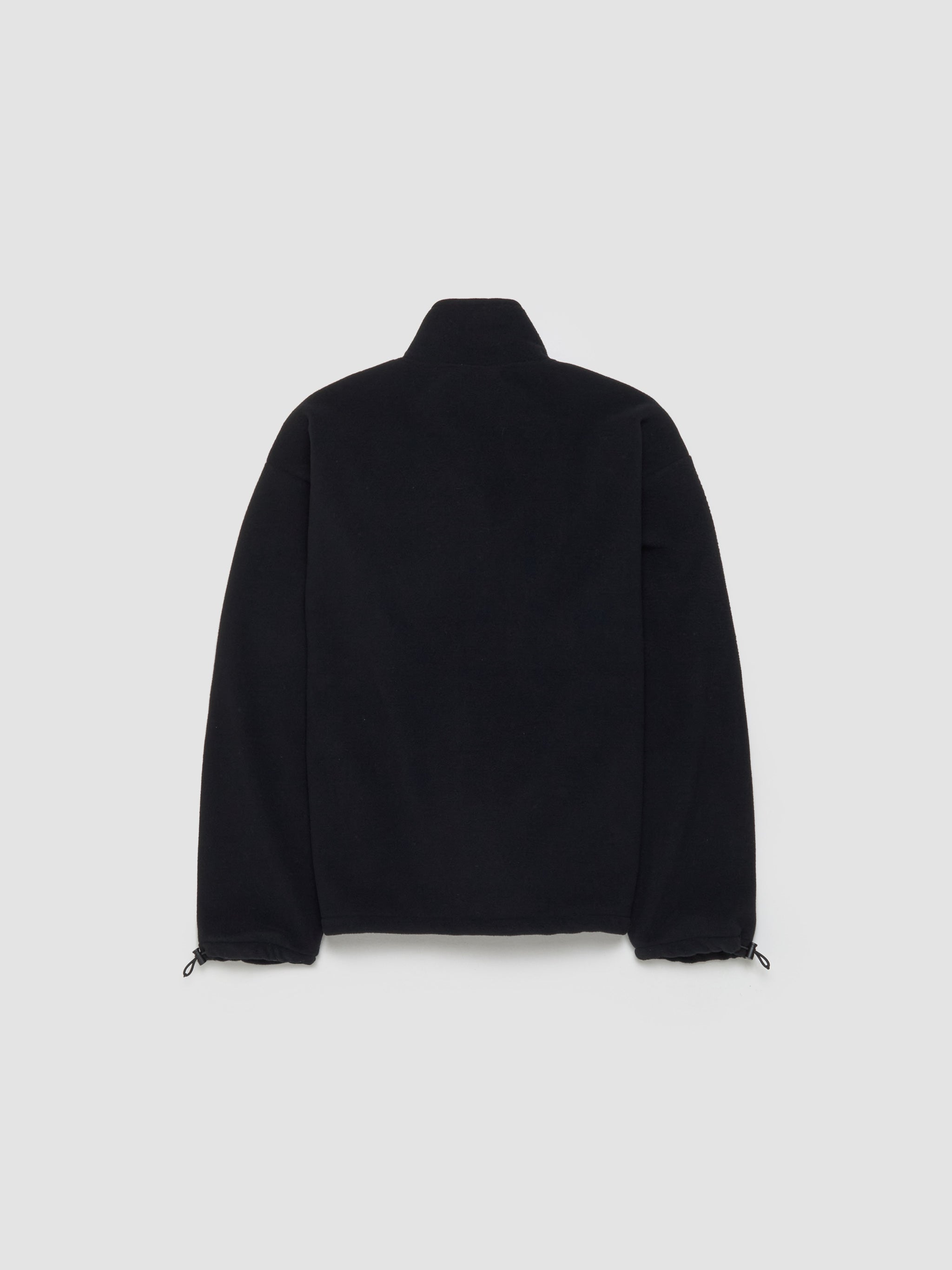 Fleece Half-Zip Sweatshirt in Black