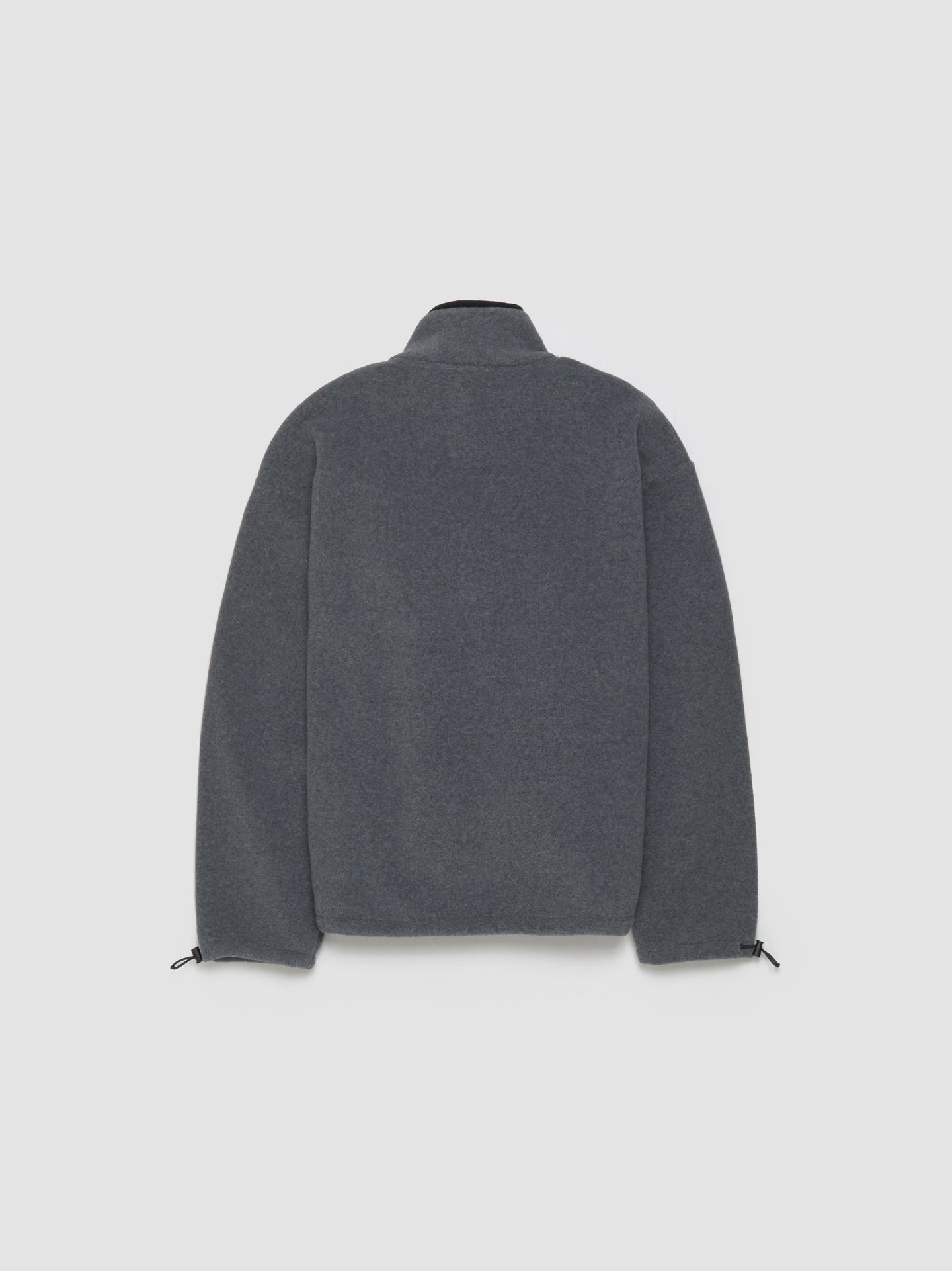 Fleece Zip Sweatshirt in Grey