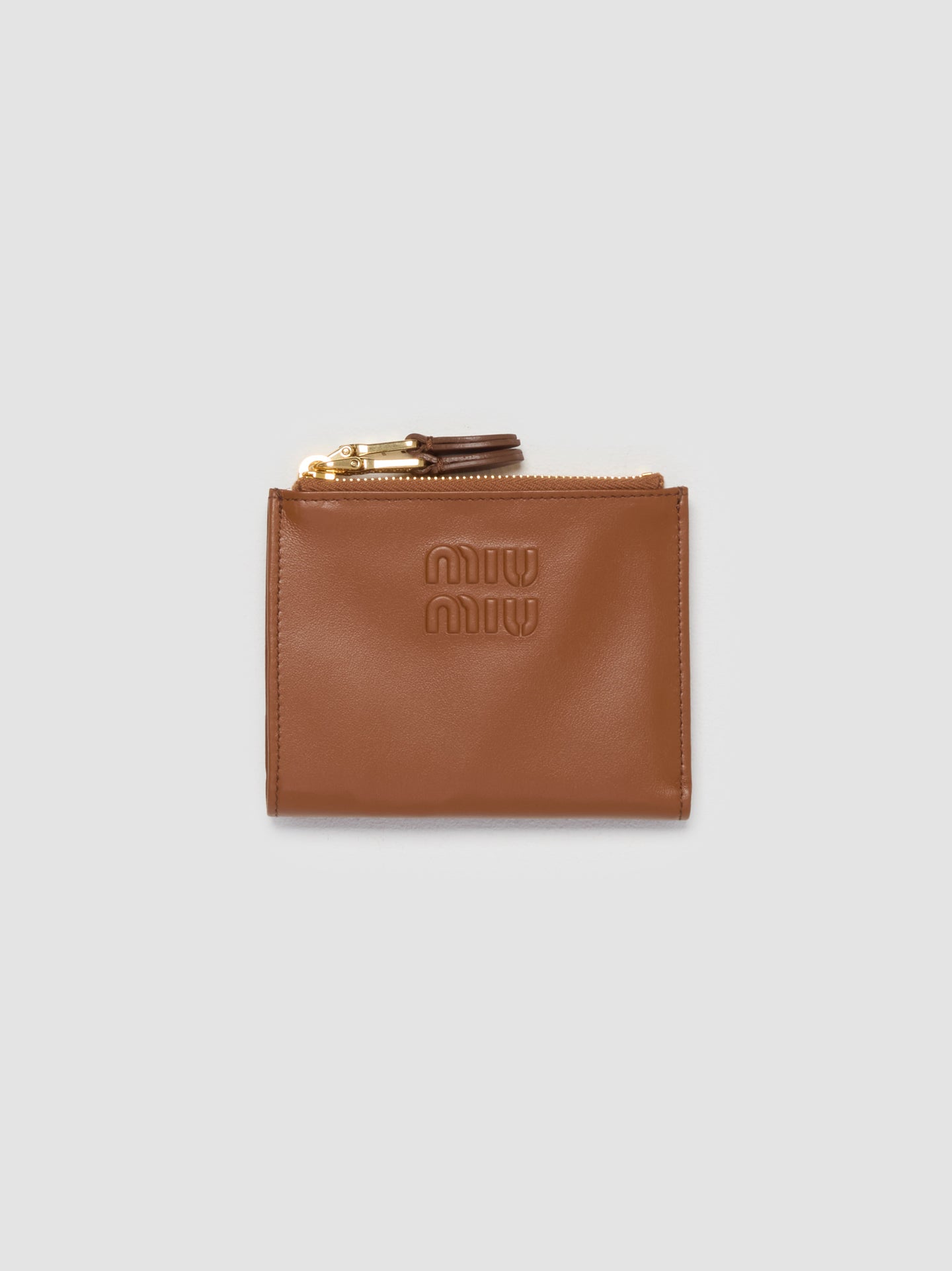 Small Leather Wallet in Cognac