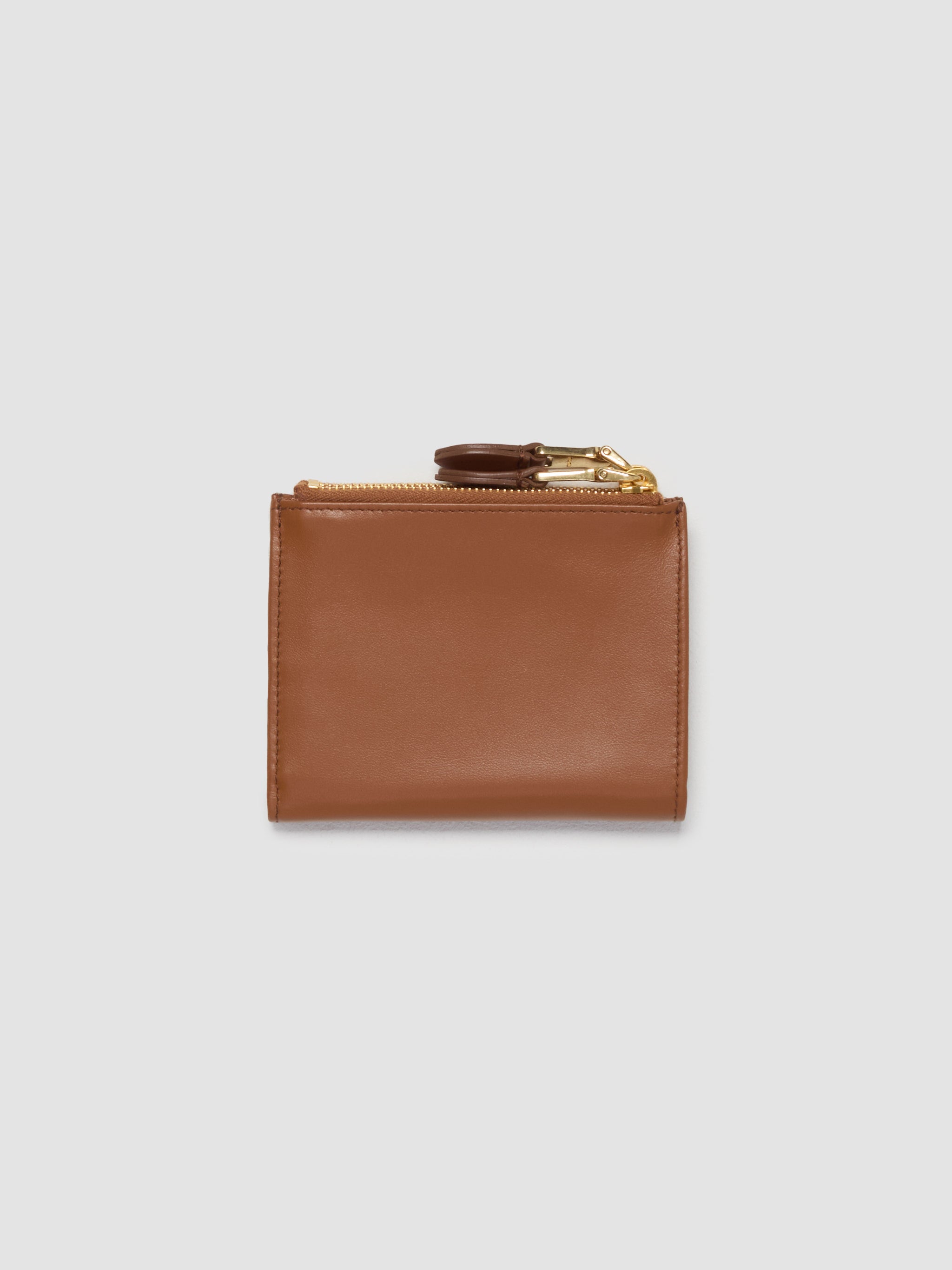 Small Leather Wallet in Cognac