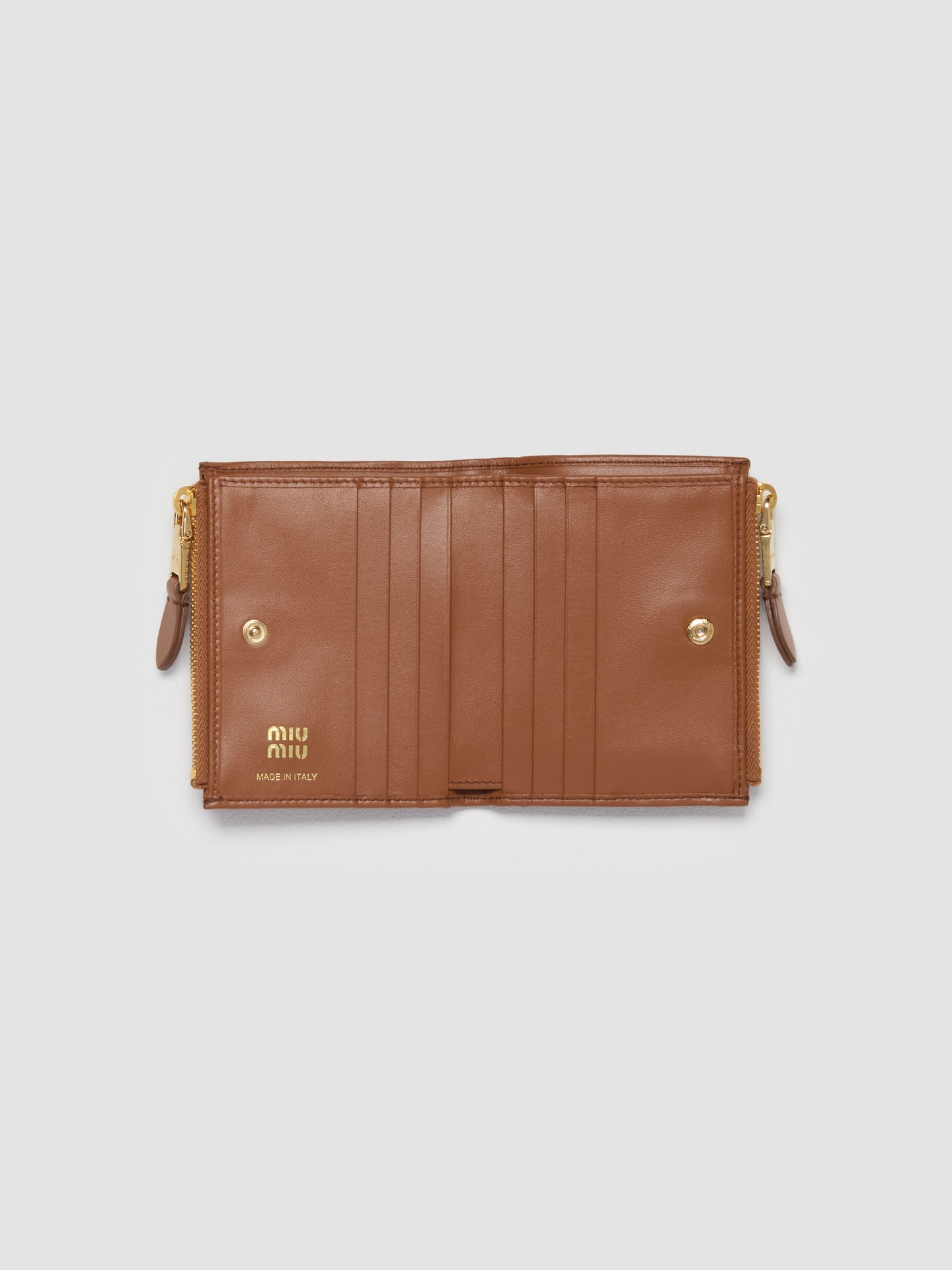 Small Leather Wallet in Cognac