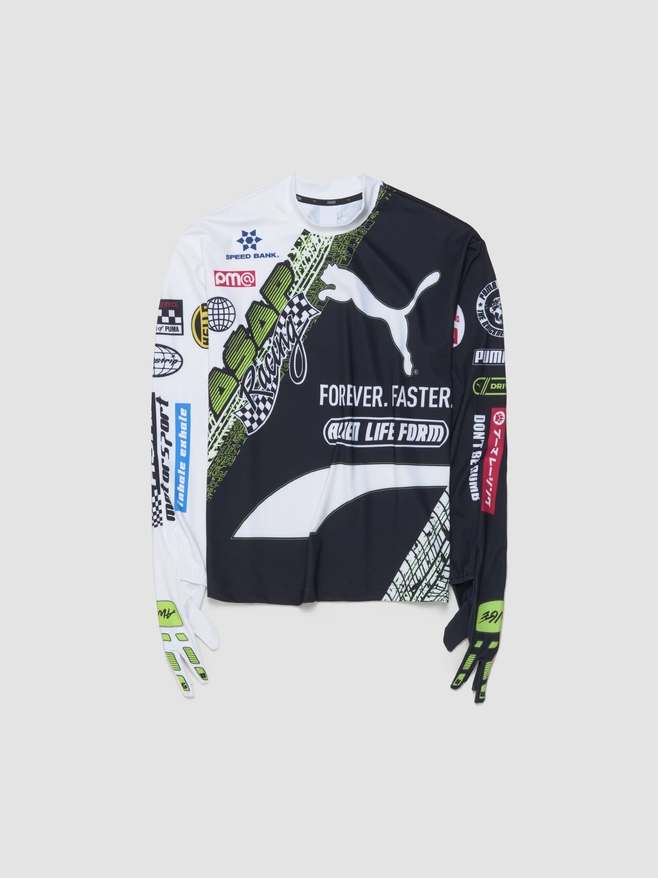 x A$AP ROCKY Tire Glove Longsleeve Top in White