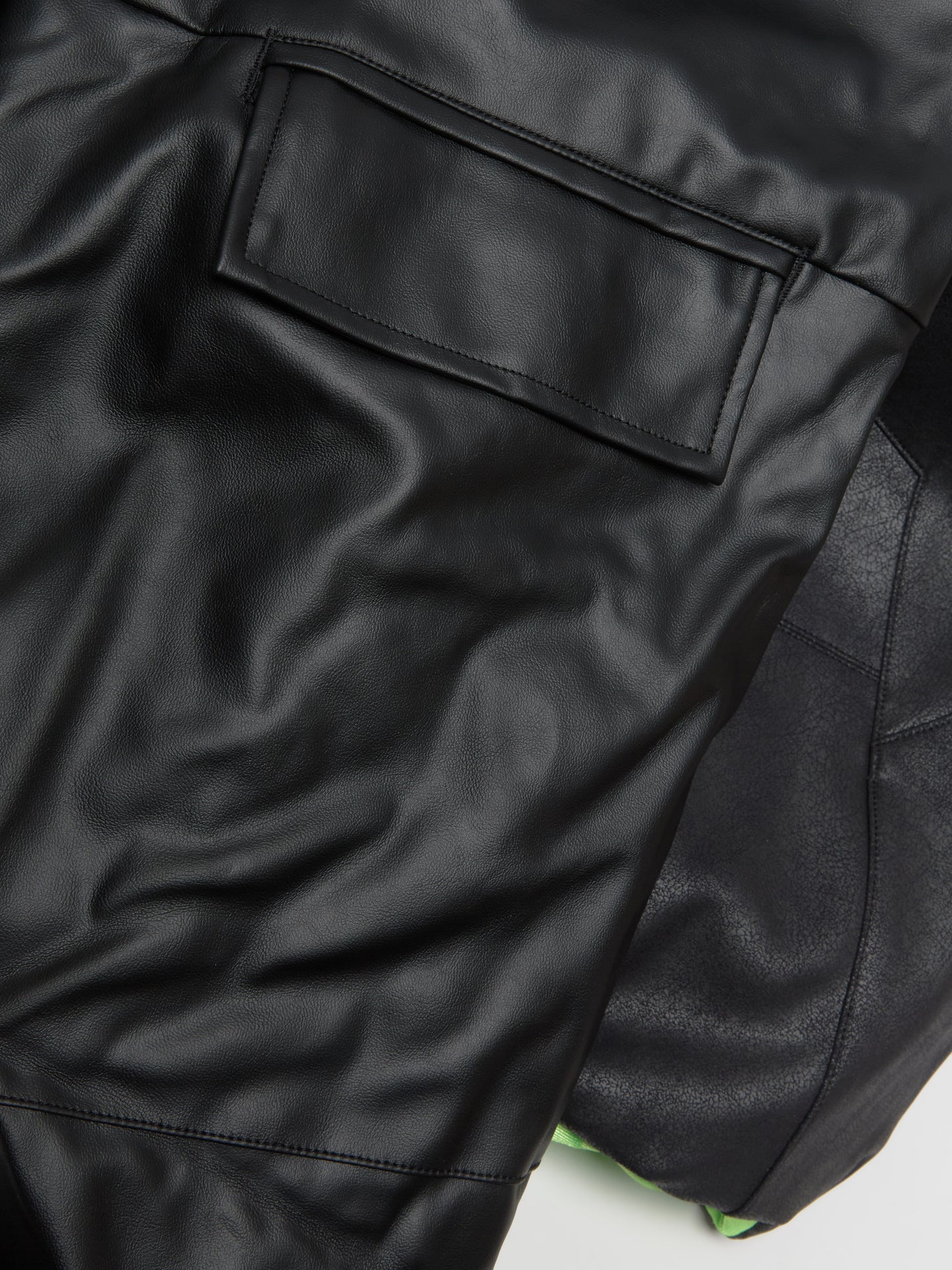 x A$AP ROCKY Pleather Jacket in Black