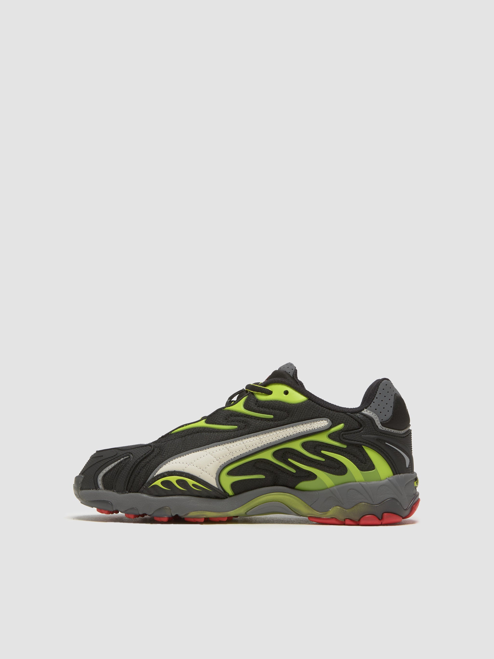PUMA x A AP ROCKY Inhale Mesh Sneaker in Black Lime Pow 402459 01 Voo Store