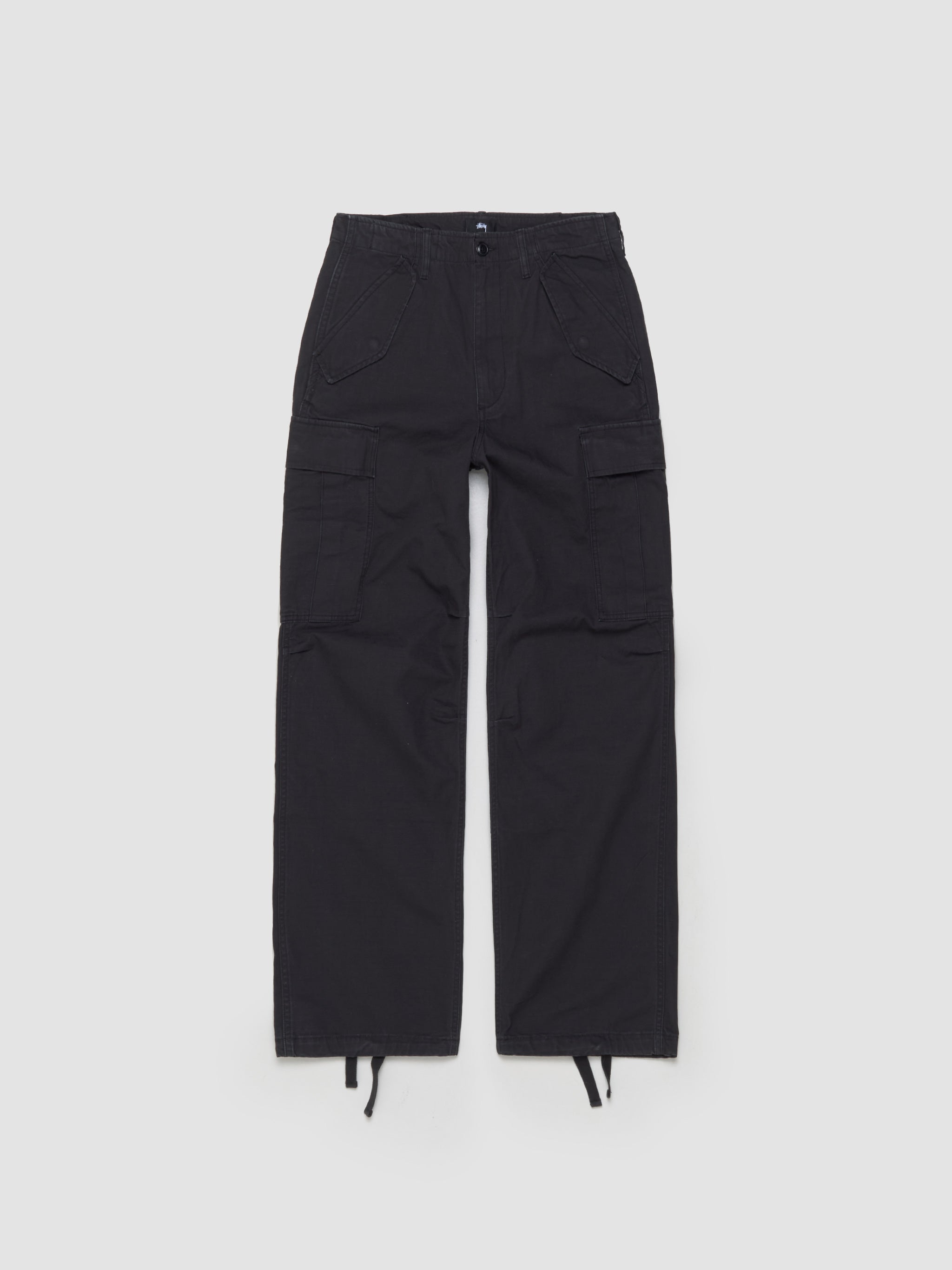 Military Cargo Pants in Black