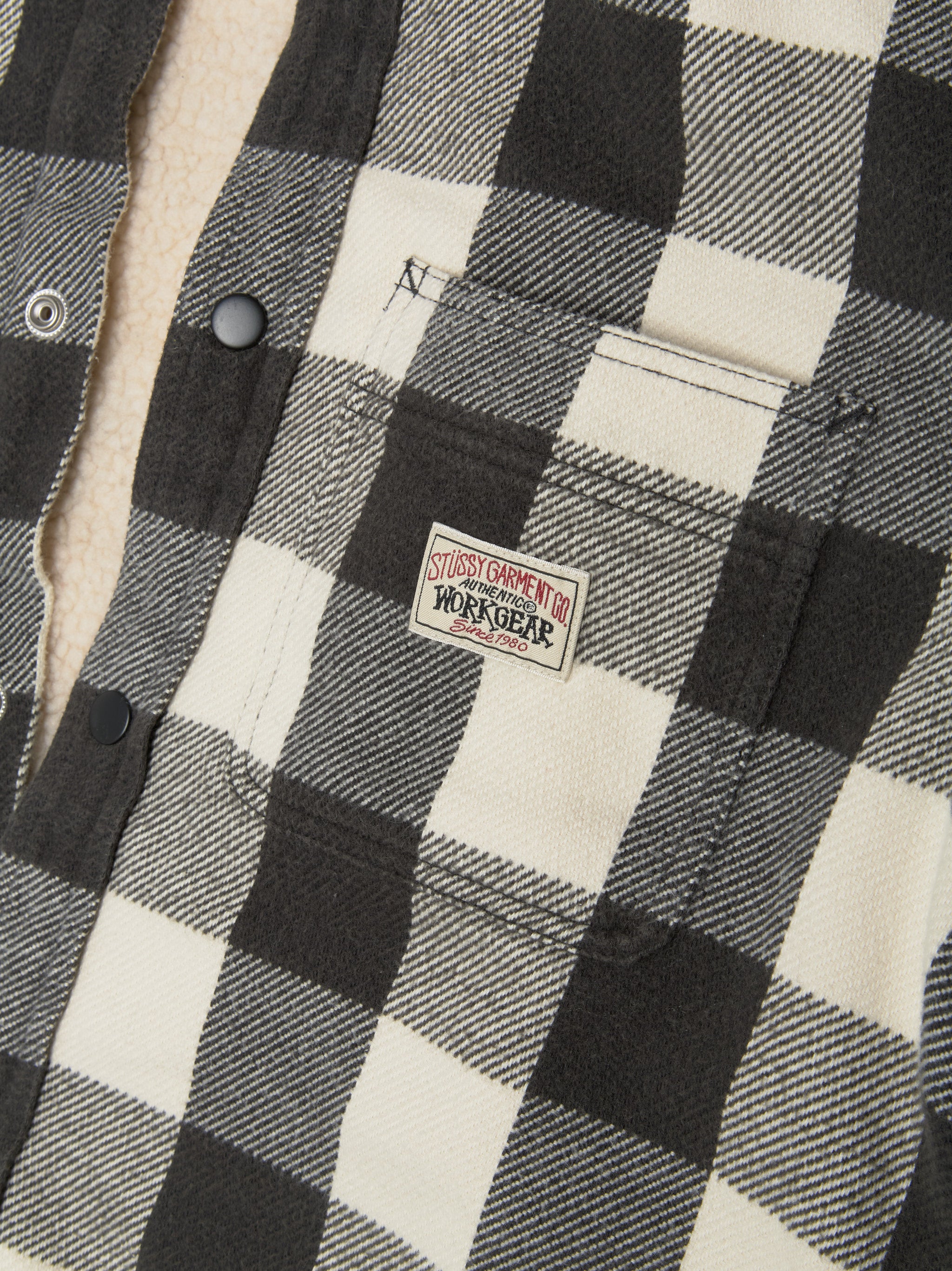 Buffalo Plaid Shirt in Bone