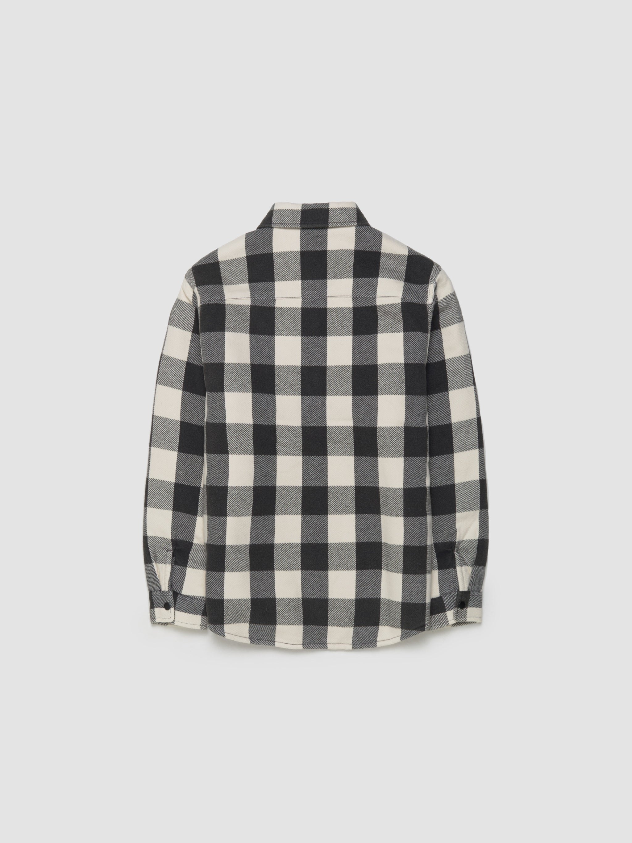 Buffalo Plaid Shirt in Bone