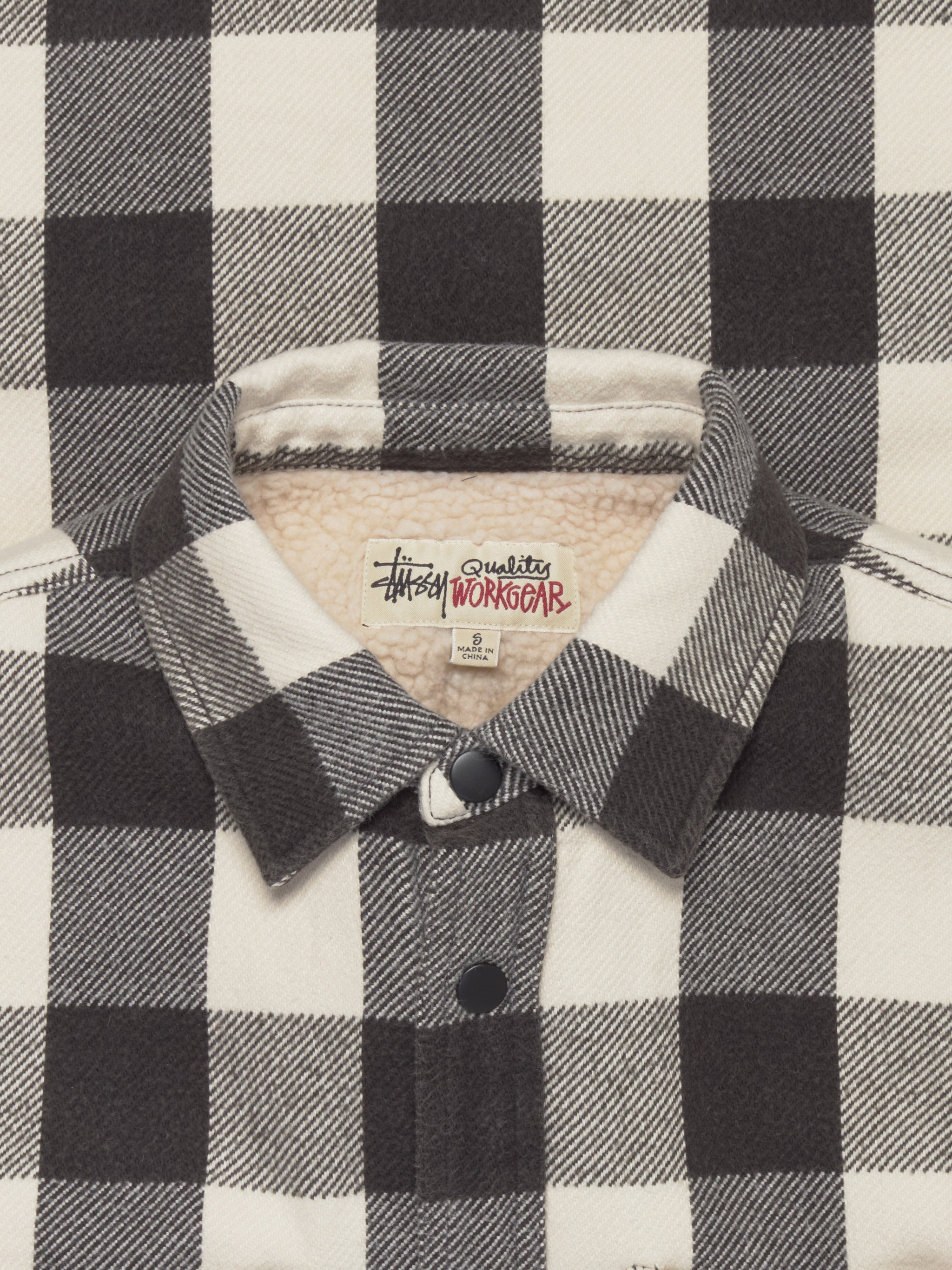 Buffalo Plaid Shirt in Bone