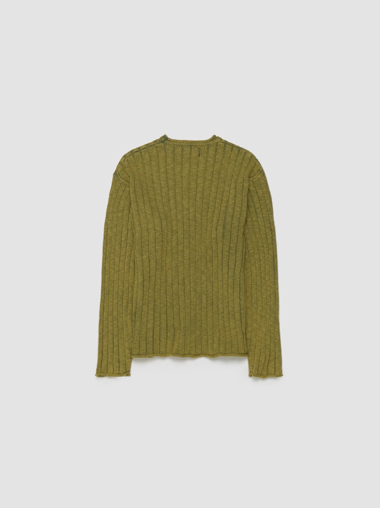 Ribbed Crewneck in Green