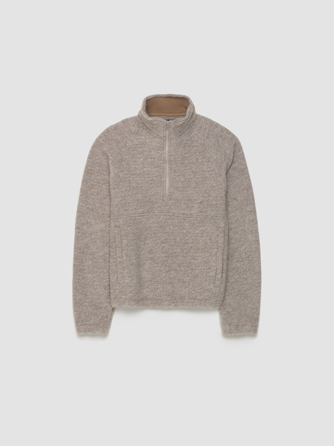 Sherpa Mock Sweater in Tan